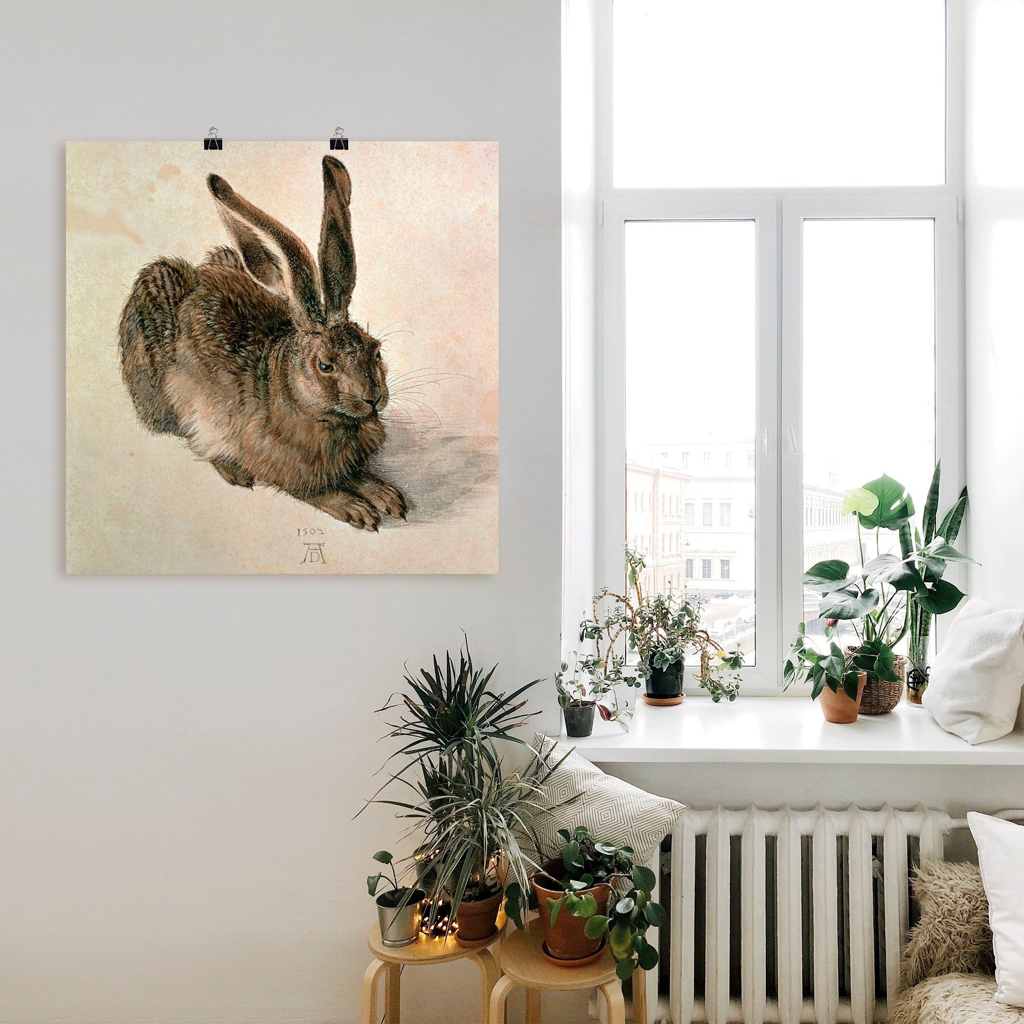 Artland Wandbild »Junger Feldhase. 1502« Wildtiere 1 Stk. tlg. als Leinwandbild, Poster in verschied. Größen