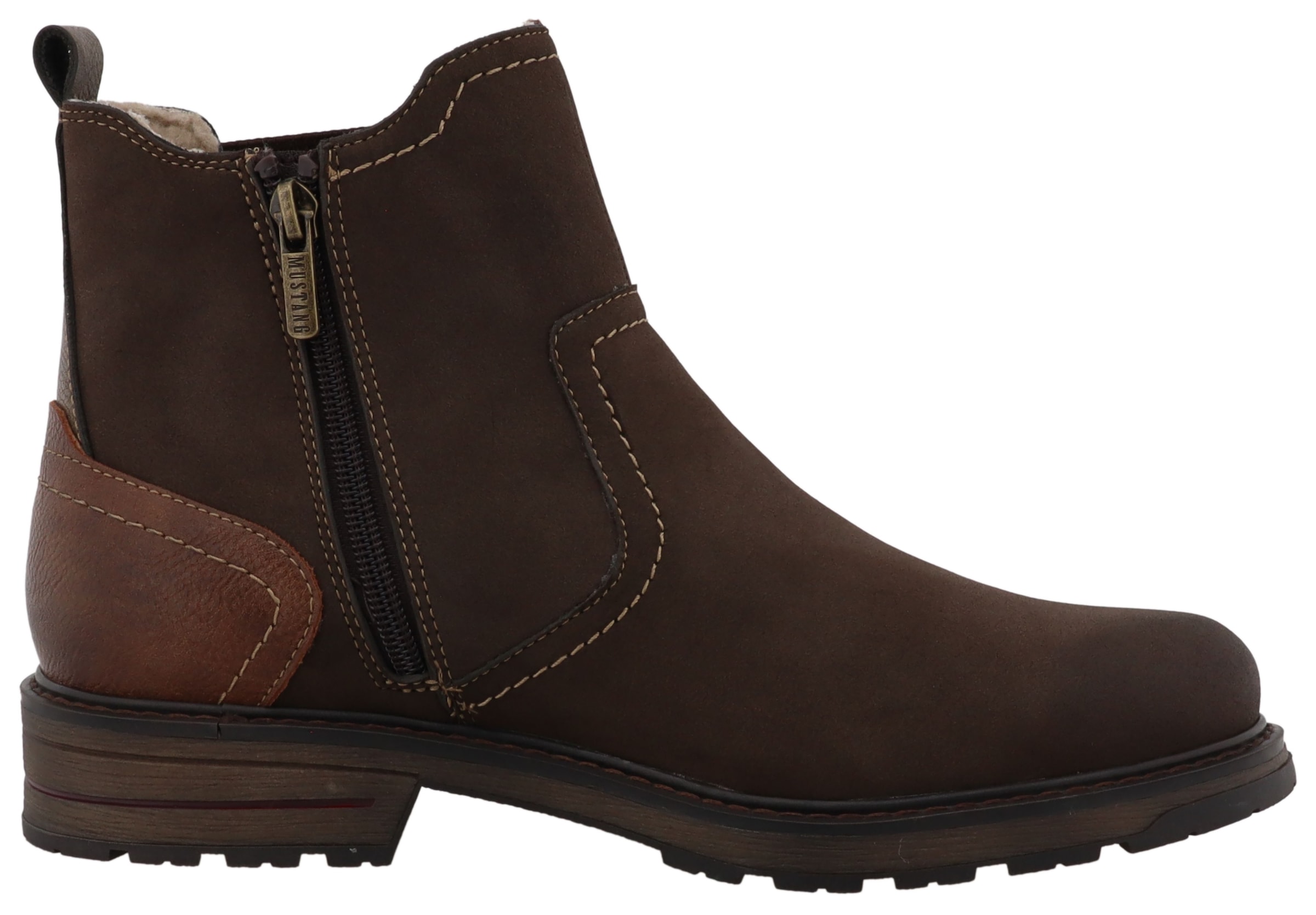 Mustang Shoes Chelseaboots »Marian«  Stiefelette, Boots mit Warmfutter