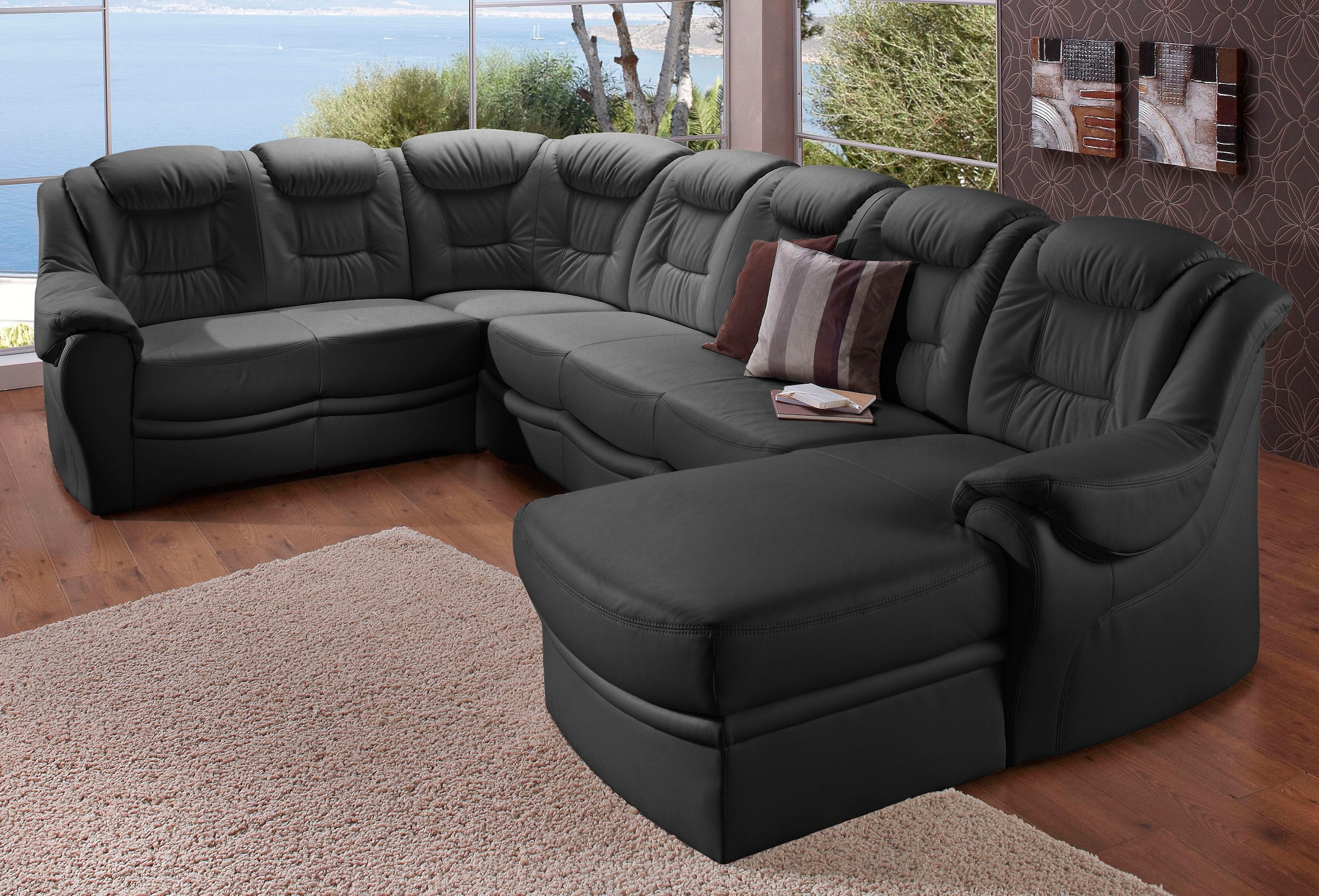 sit&more Wohnlandschaft »Bellevue U-Form«, wahlweise mit Bettfunktion