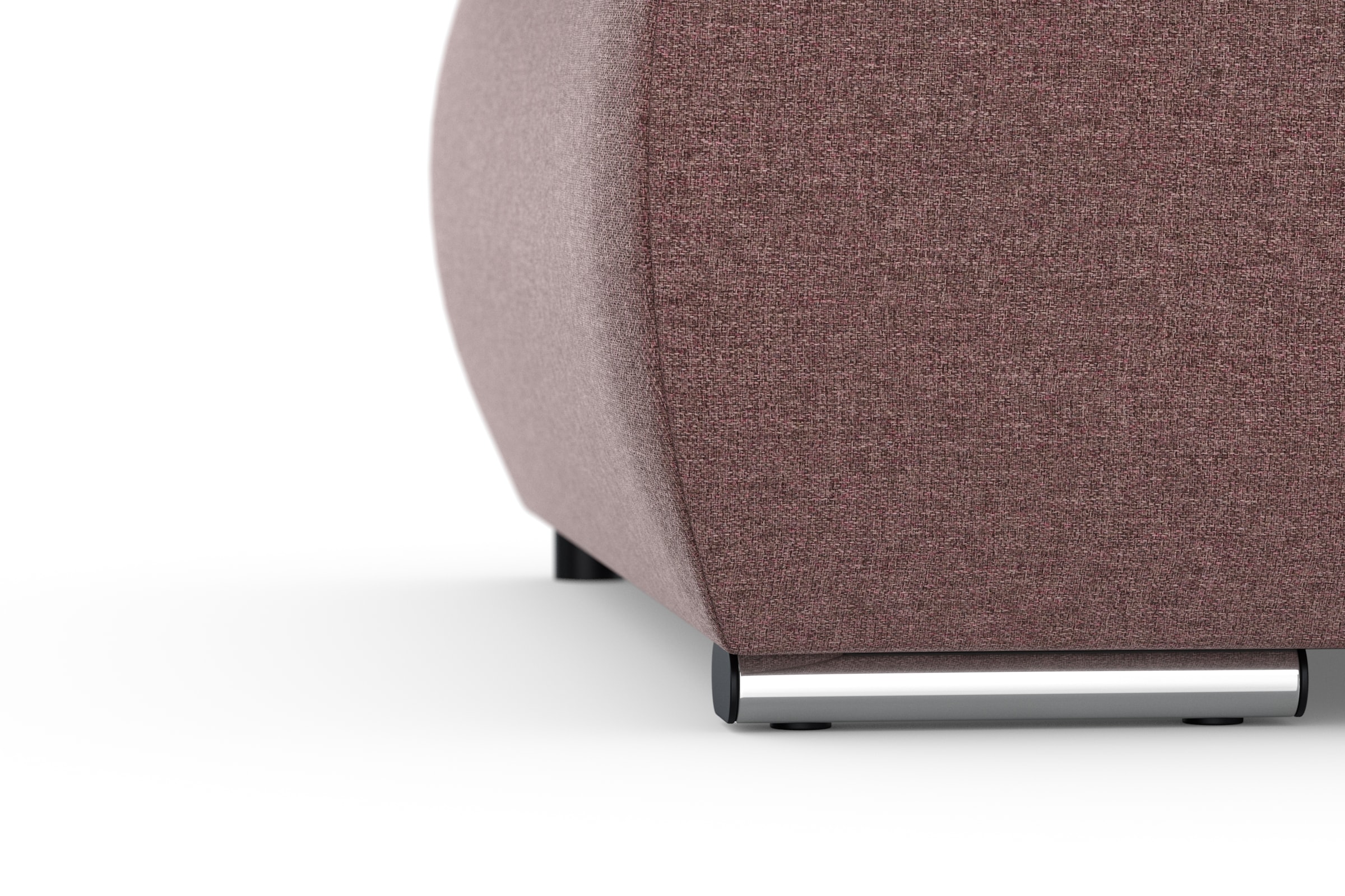 DOMO collection Ecksofa »Moric, L-Form, XXL-Sofa - Breite 300cm«, wahlweise mit Bettfunktion und Armteilverstellung, beere-grau