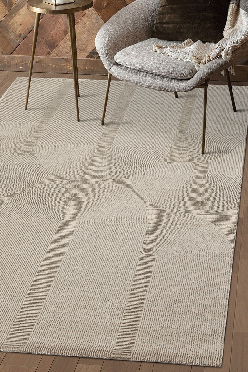 the carpet Teppich »Lima«, rechteckig, 12 mm Höhe, Designer Teppich Flor 1 recyceltem Polyester waschbar