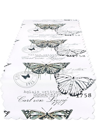 Delindo Lifestyle Tischläufer »Schmetterlinge«, Strukturgewebe, bedruckt kaufen