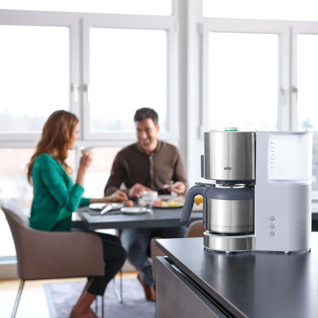 Braun Filterkaffeemaschine »ID Collection KF 5105 WH weiß«