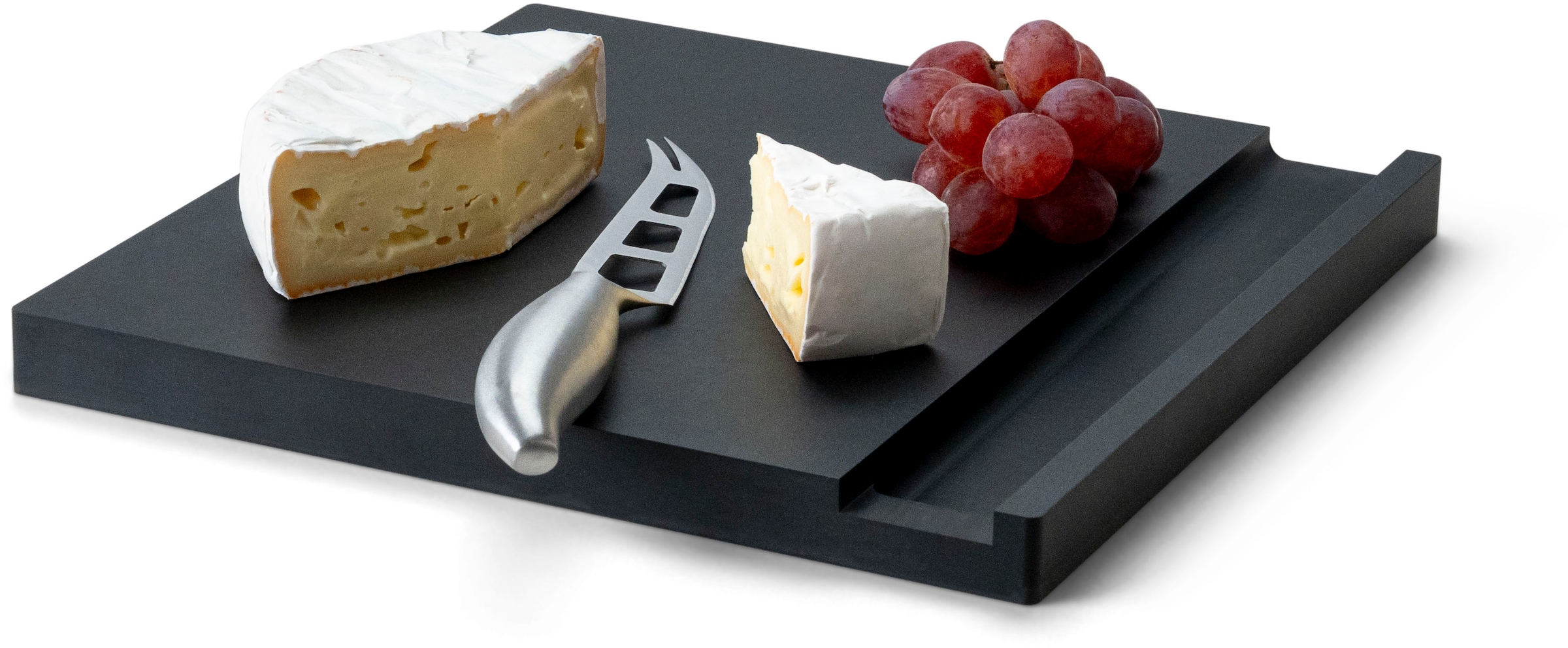 Continenta Käsebrett »mit Messer, Duracore schwarz« hochwertige Verarbeitung, inkl. Käsemesser