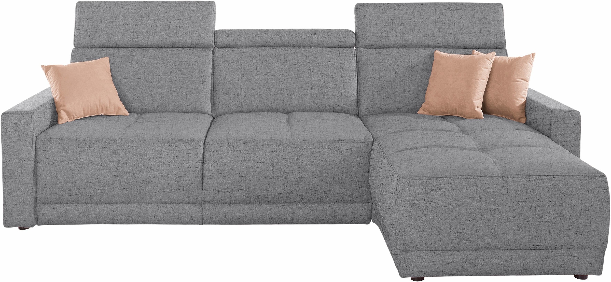 DOMO collection Ecksofa »Ava mit moderner Sitzheftung & toller Doppelnaht, günstig online kaufen