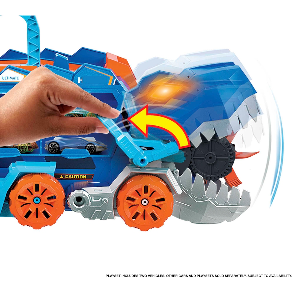 Hot Wheels Spielzeug-Transporter »Ultimative Transporter«, mit Rennstrecke; mit Licht und Sound