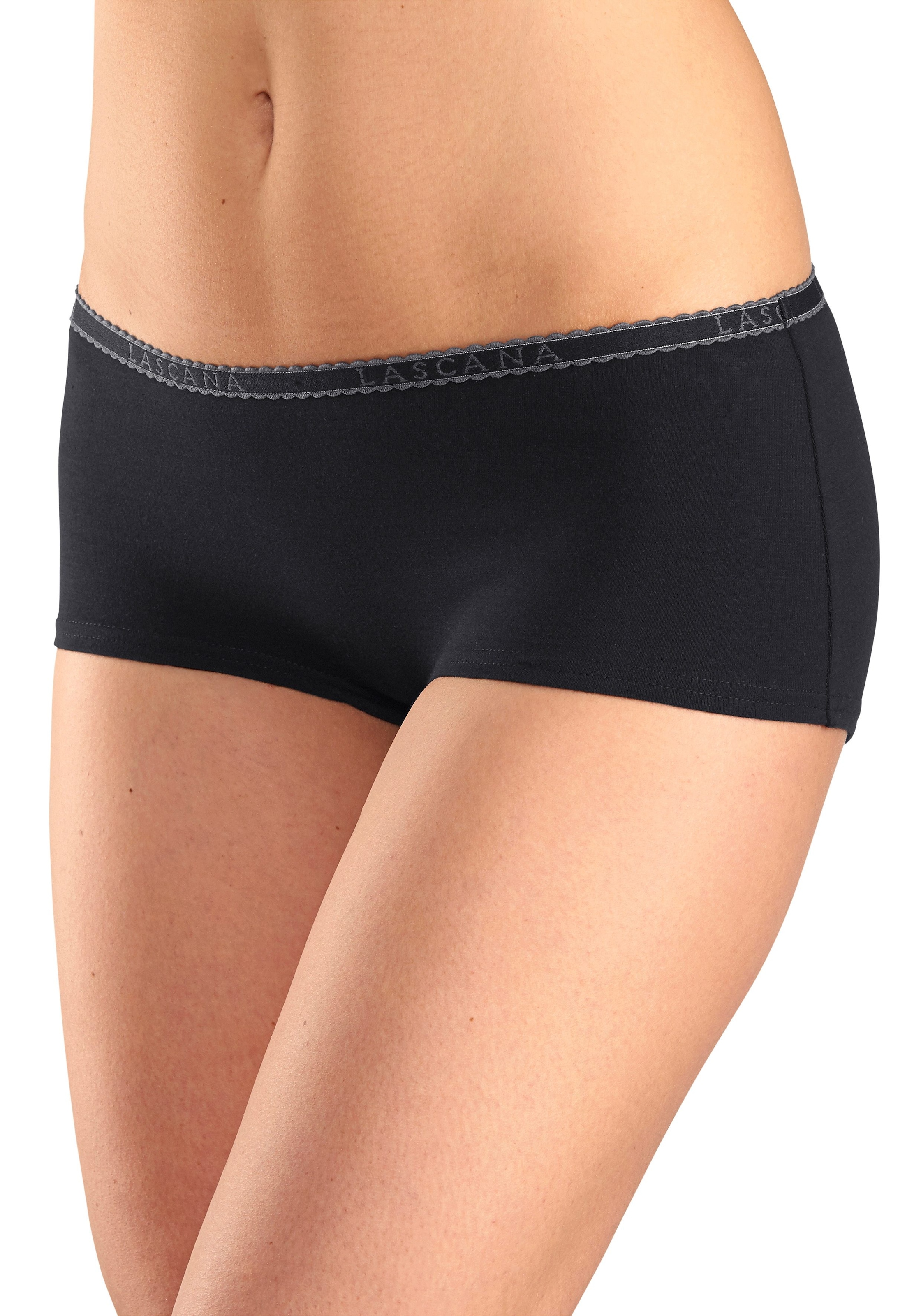 LASCANA Panty, (Packung, 4 St.), aus elastischer Baumwoll-Qualität im  Online-Shop kaufen