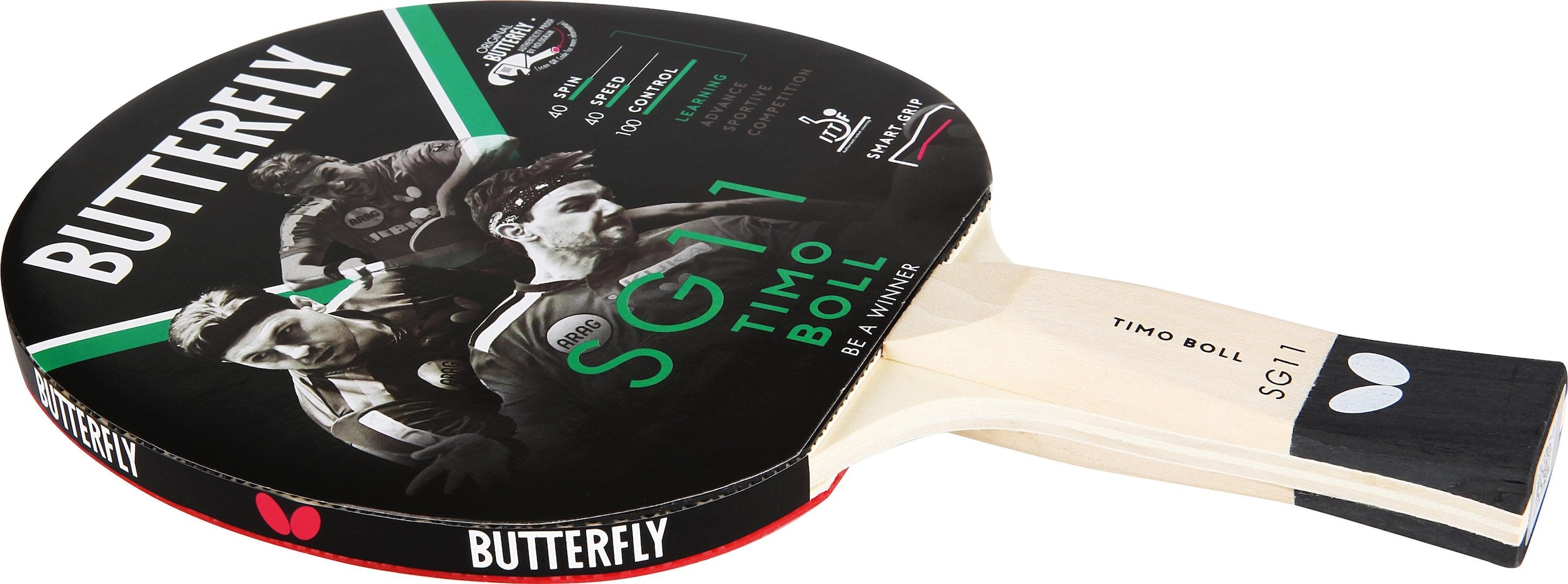 Butterfly Tischtennisschläger »Timo Boll SG11«, Einzigartige Grifftechnologie "smart.grip"