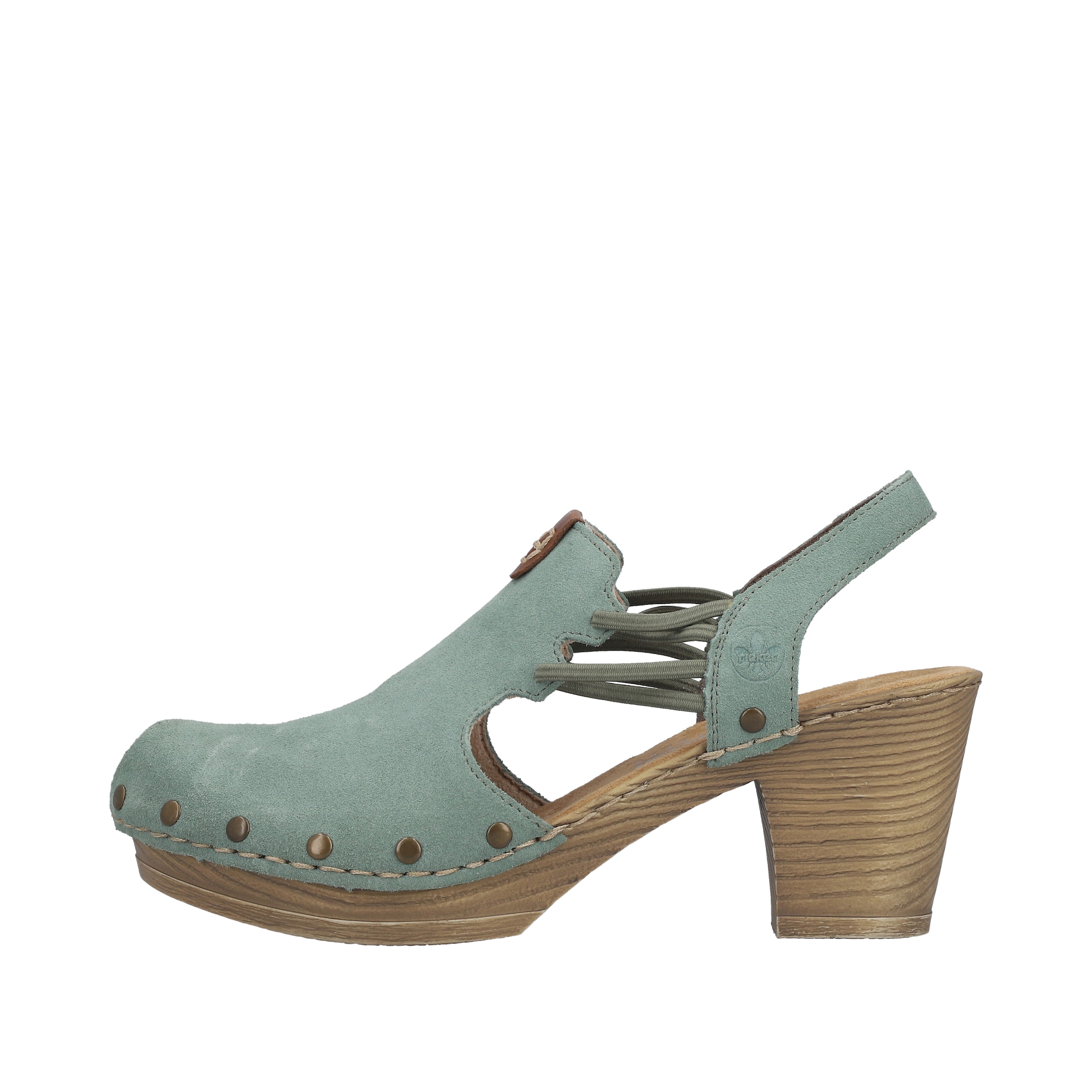 Rieker Clog  Sabot, Sandalette, Sommerschuh mit seitlichen Gummizügen