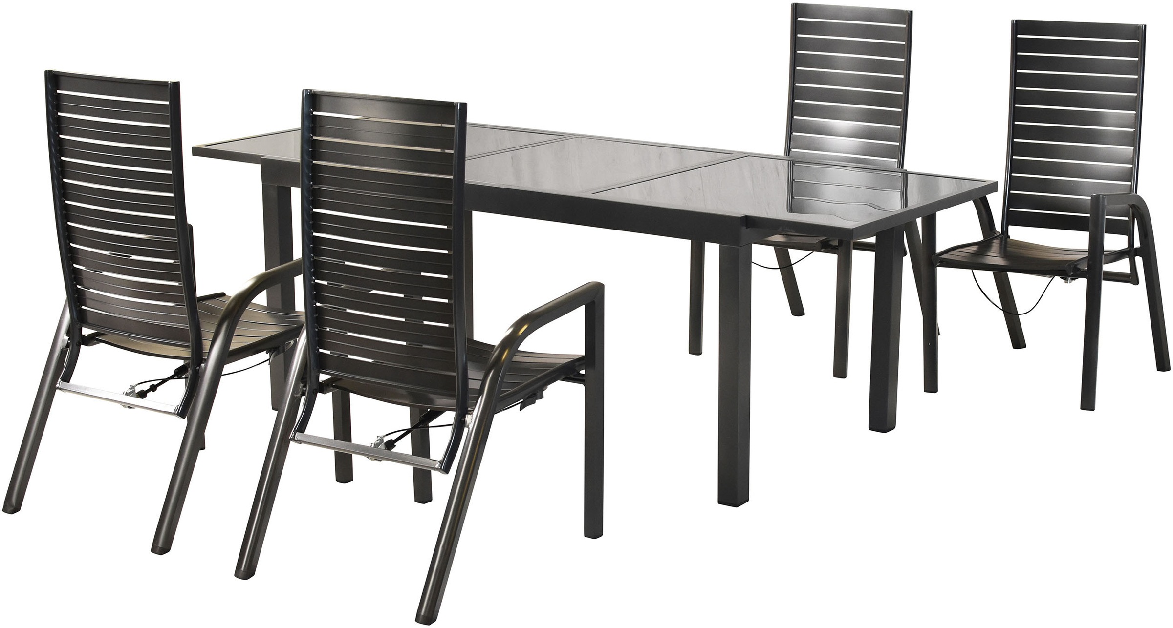 MERXX Garten-Essgruppe »»Siros«« Set, 5 Stk. tlg. Rückenlehne verstellbar d günstig online kaufen