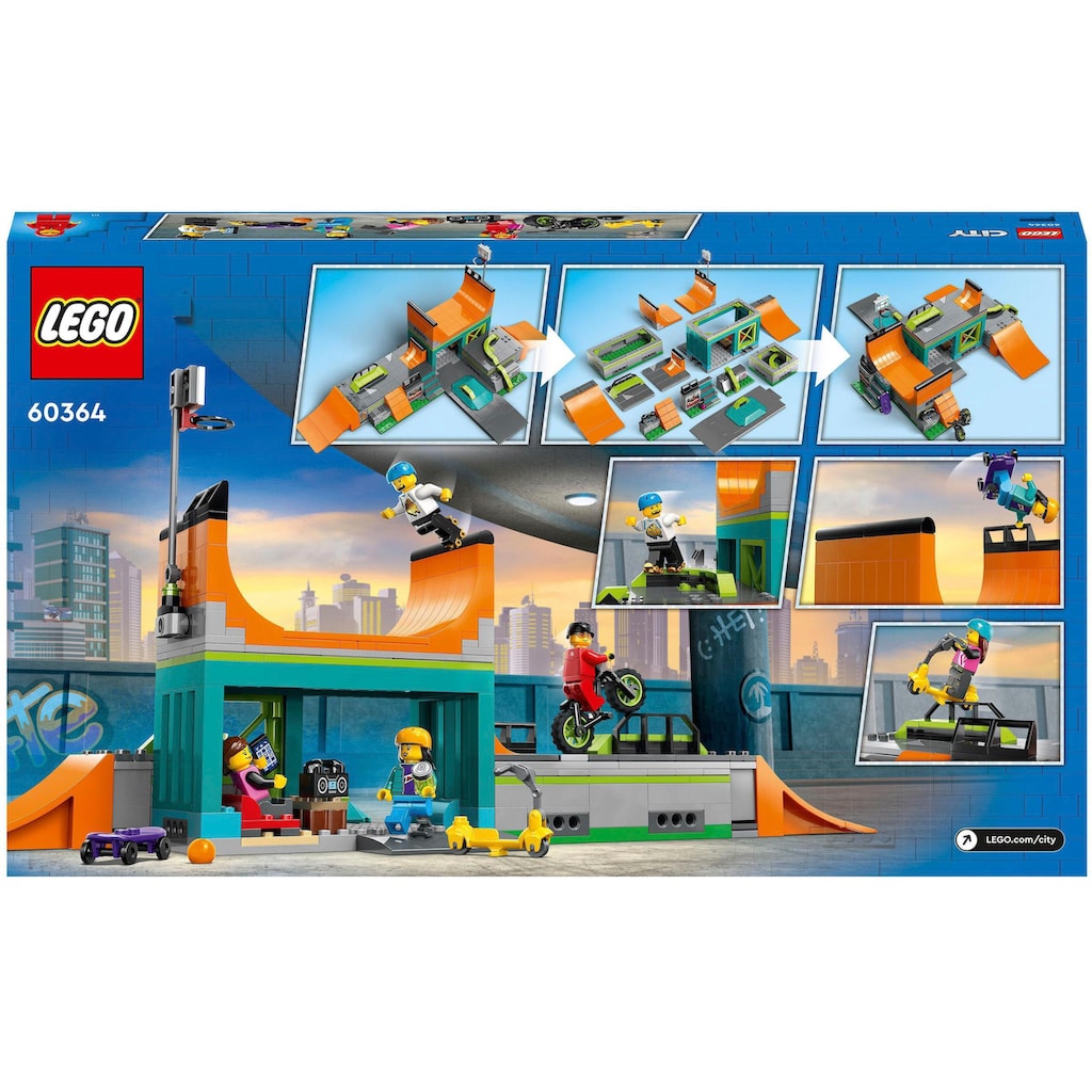 LEGO® Konstruktionsspielsteine »Skaterpark (60364), LEGO® City«, (454 St.)