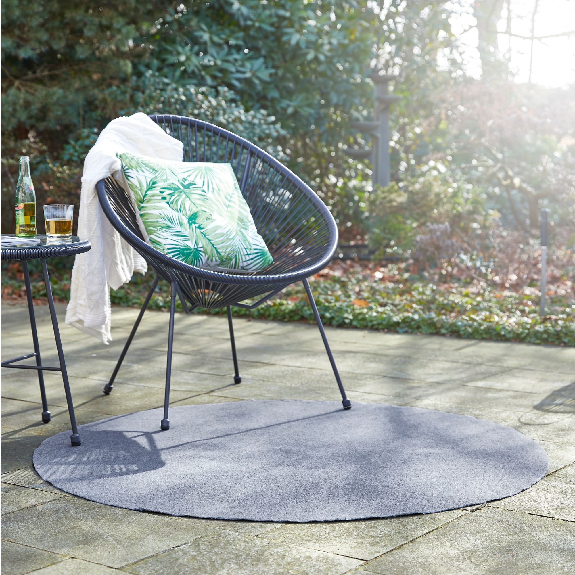 Andiamo Kunstrasen »Field, Made in Belgium«, rund, 4 mm Höhe, Rasenteppich günstig online kaufen