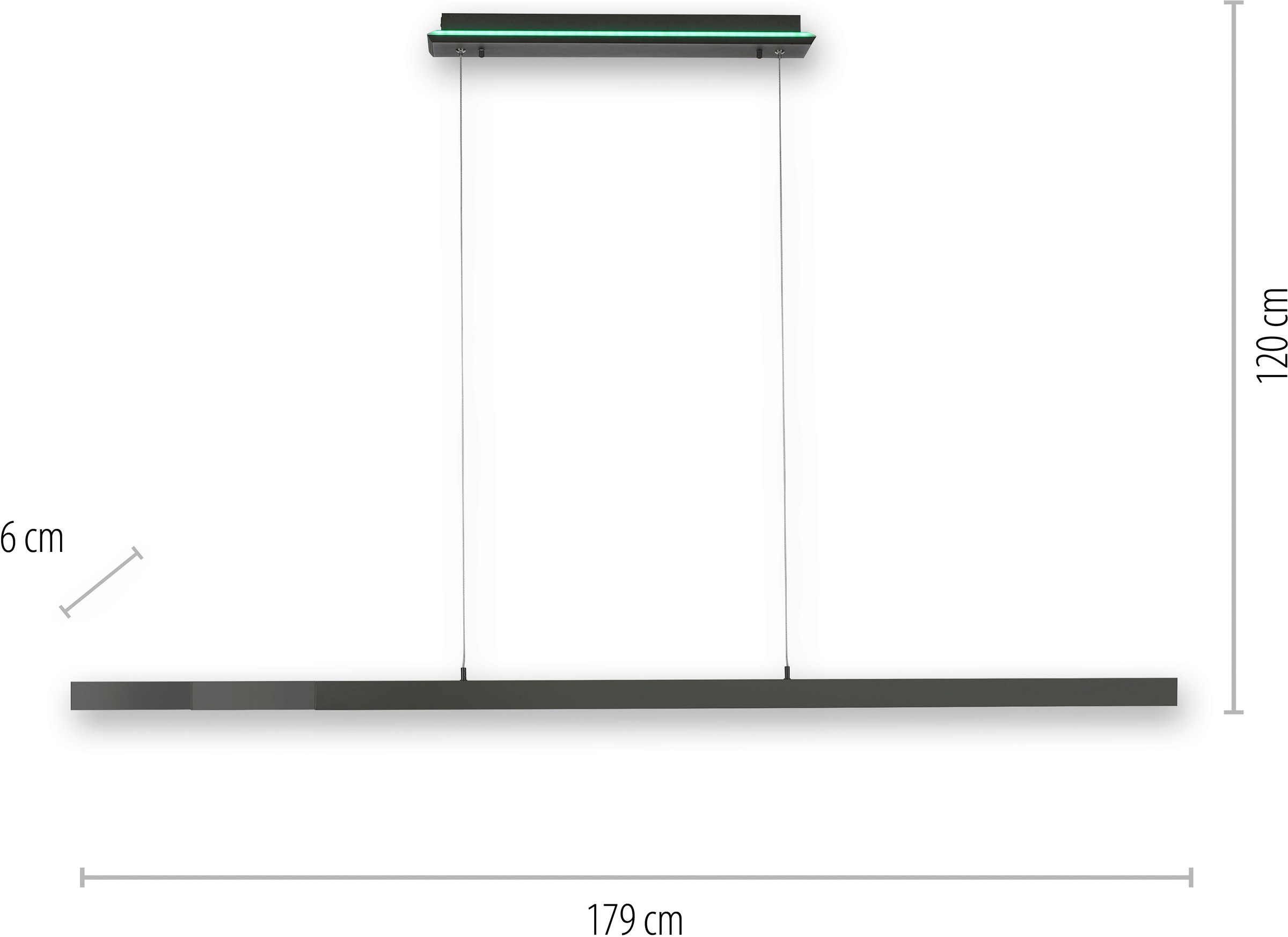 Neuhaus Q SMART HOME LIGHTS LED Pendelleuchte »Q-ARIAN« LED-Board 1 Stk. warmweiß - kaltweiß