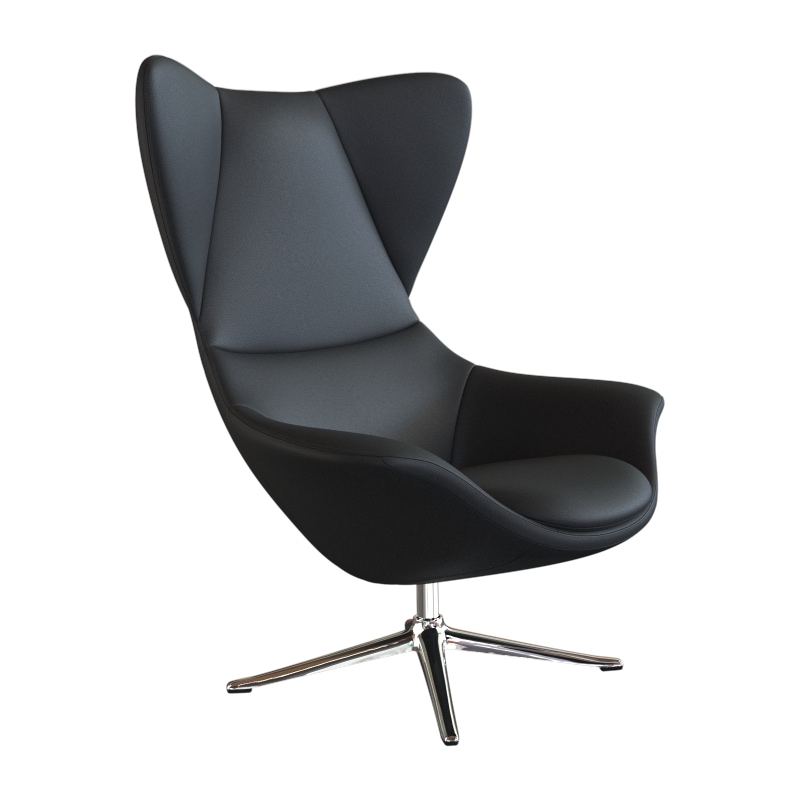FLEXLUX Ohrensessel »Stilo Relaxsessel, TV-Sessel, OTTOs Choice«, Solitär, Stil-Ikone, drehbar, Fuß Aluminium