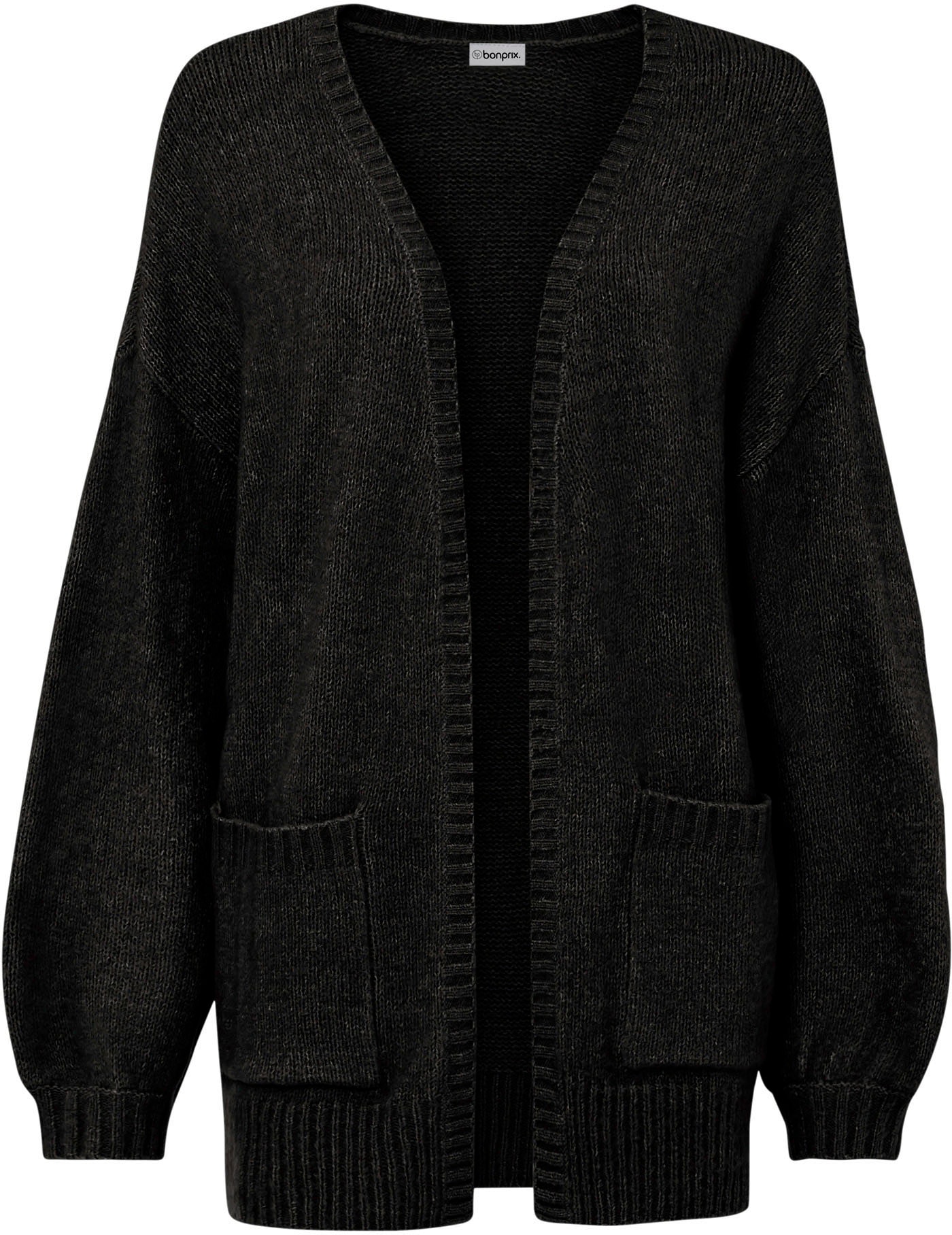 bonprix Strickjacke »Oversize-Strickjacke« Oversize-Passform, mit aufgesetzten Taschen