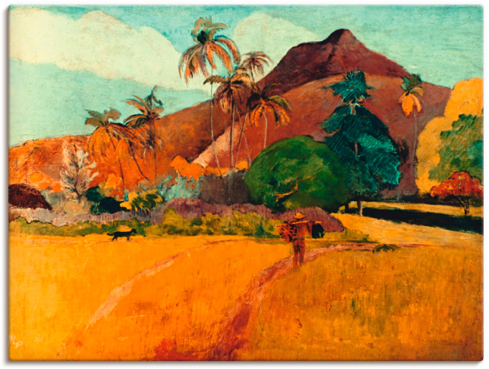 Artland Leinwandbild »Tahitische Landschaft, 1891« Berge 1 Stk. tlg. auf Ke günstig online kaufen