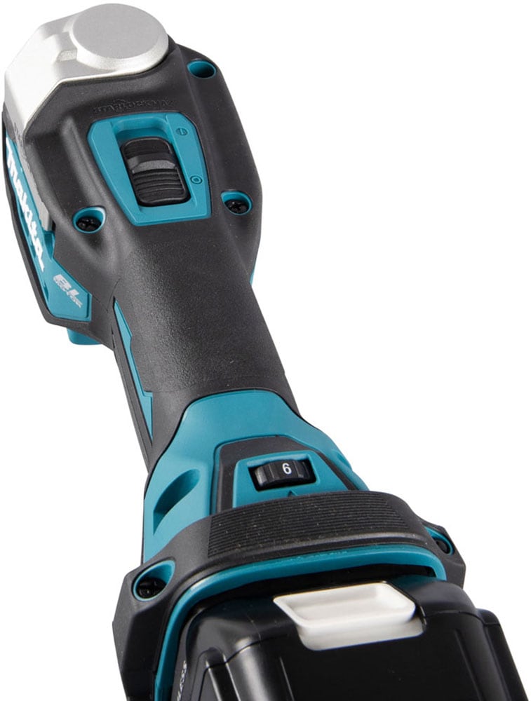 Makita Akku-Multifunktionswerkzeug »»DTM52ZJX2« 18V, ohne Akku und Ladegerät« 10.000-20.000 min⁻¹, vielseitige zum Sägen, Schleifen und Polieren