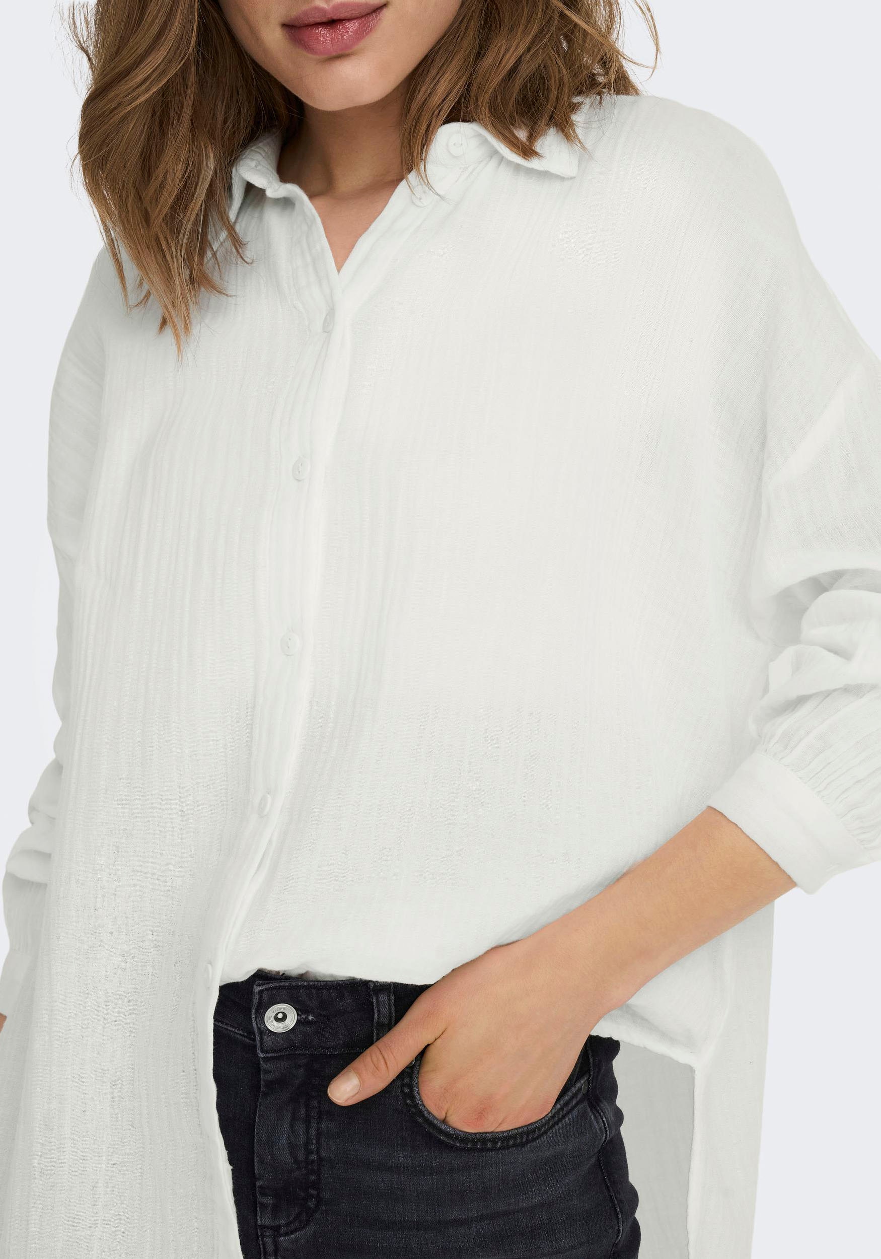 ONLY Longbluse »ONLTHYRA OVERSIZED SHIRT NOOS WVN«