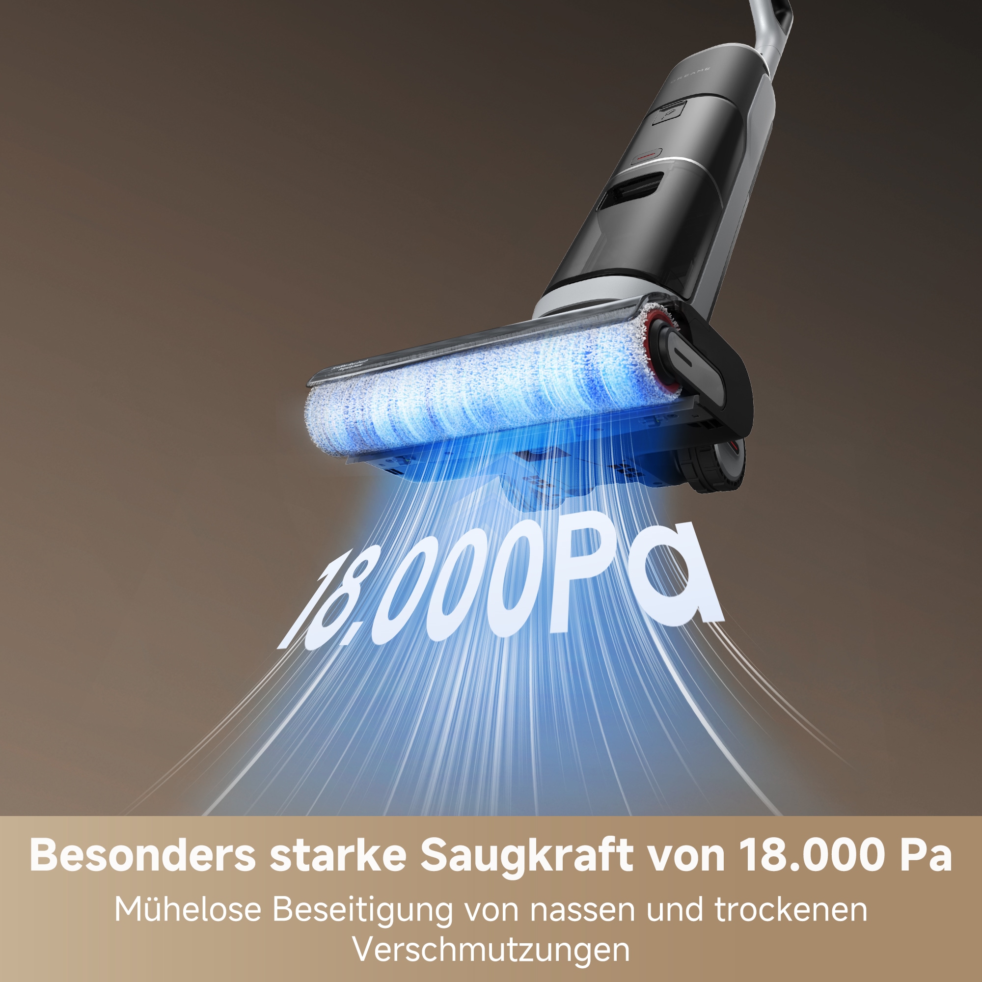 Dreame Nass-Trocken-Sauger »Dreame H14 Pro mit 18.000 Pa Saugkraft« Flexible und gründliche 180° Reinigung , schnelle Trocknung der Bürste