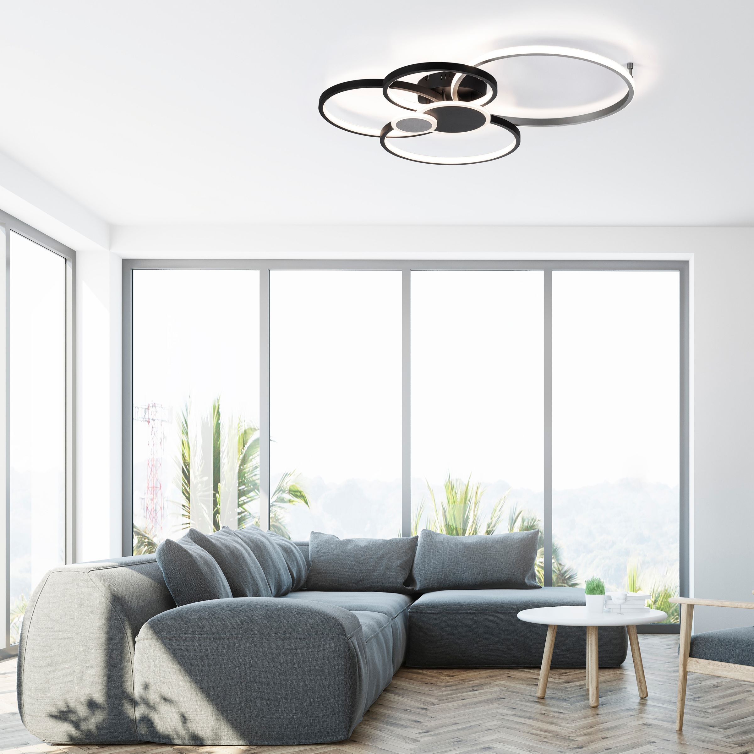 JUST LIGHT Deckenleuchte »PAPILON«, 1 flammig, Leuchtmittel LED-Board   LED günstig online kaufen