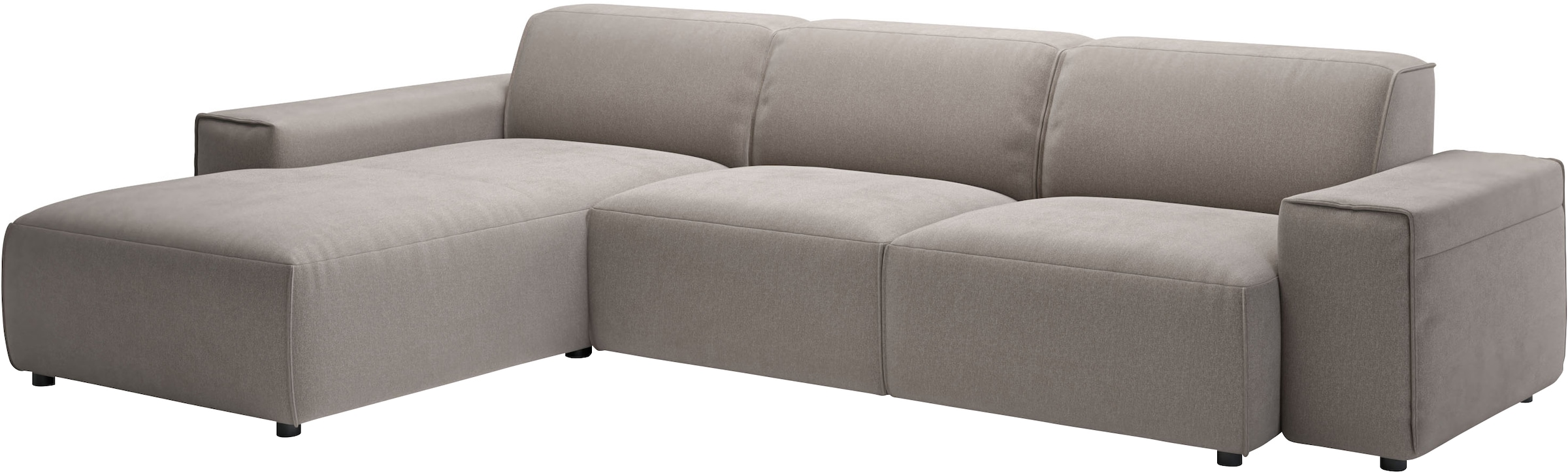 andas Ecksofa »Glimminge auch in Breitcord, Feincord, Bouclé + Easy care-Bezug«, L-Form, Breite 294, Zierkissen