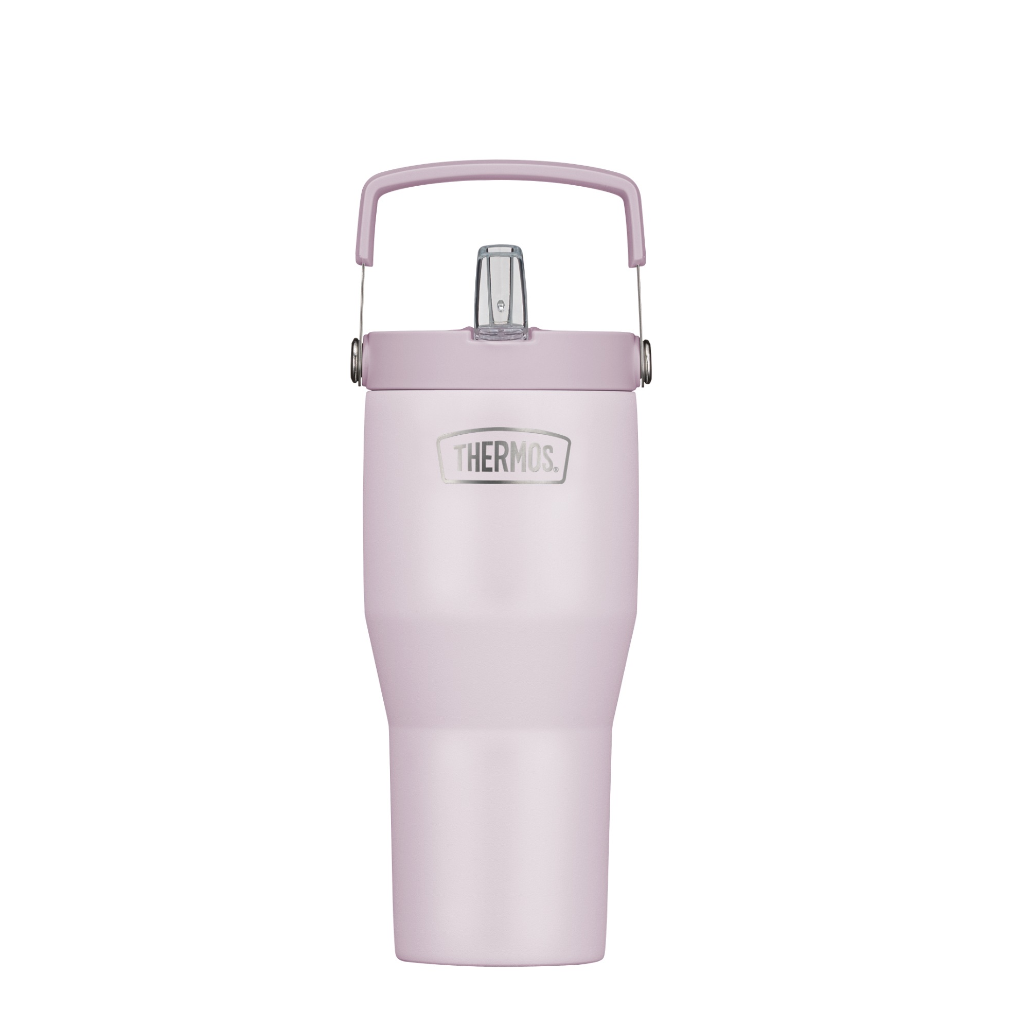 THERMOS Thermobecher »REFRESHING SERIES ISOLIERTRINKBECHER mit Flip-Straw« 0,85l,  6h kalt, mit Griff und Strohhalm zum Ausklappen