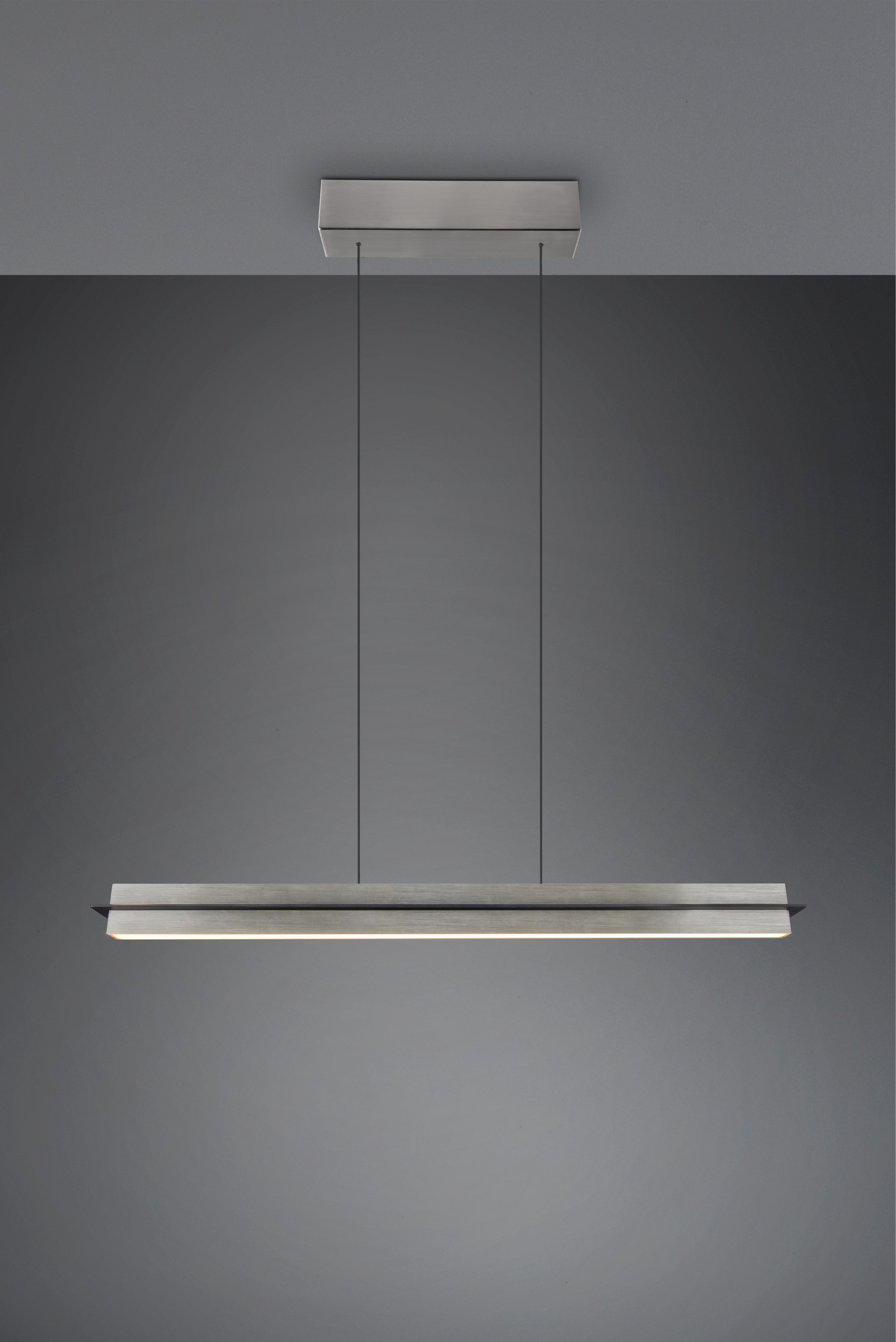 TRIO Leuchten LED Pendelleuchte »EMERSON, LED Hängeleuchte höhenverstellbar, 4-Stufen Touch Dimmer«, 1 flammig, Leuchtmittel LED-Board | LED fest integriert, Lichtfarbe einstellbar 2700-5000K warm- bis kaltweiß, Höhe max 150 cm
