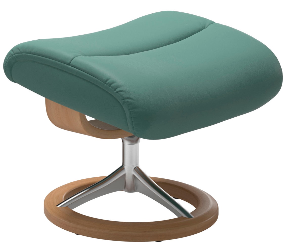 Stressless® Relaxsessel »View«, (Set, Relaxsessel mit Hocker), mit Signature Base, Größe S,Gestell Eiche