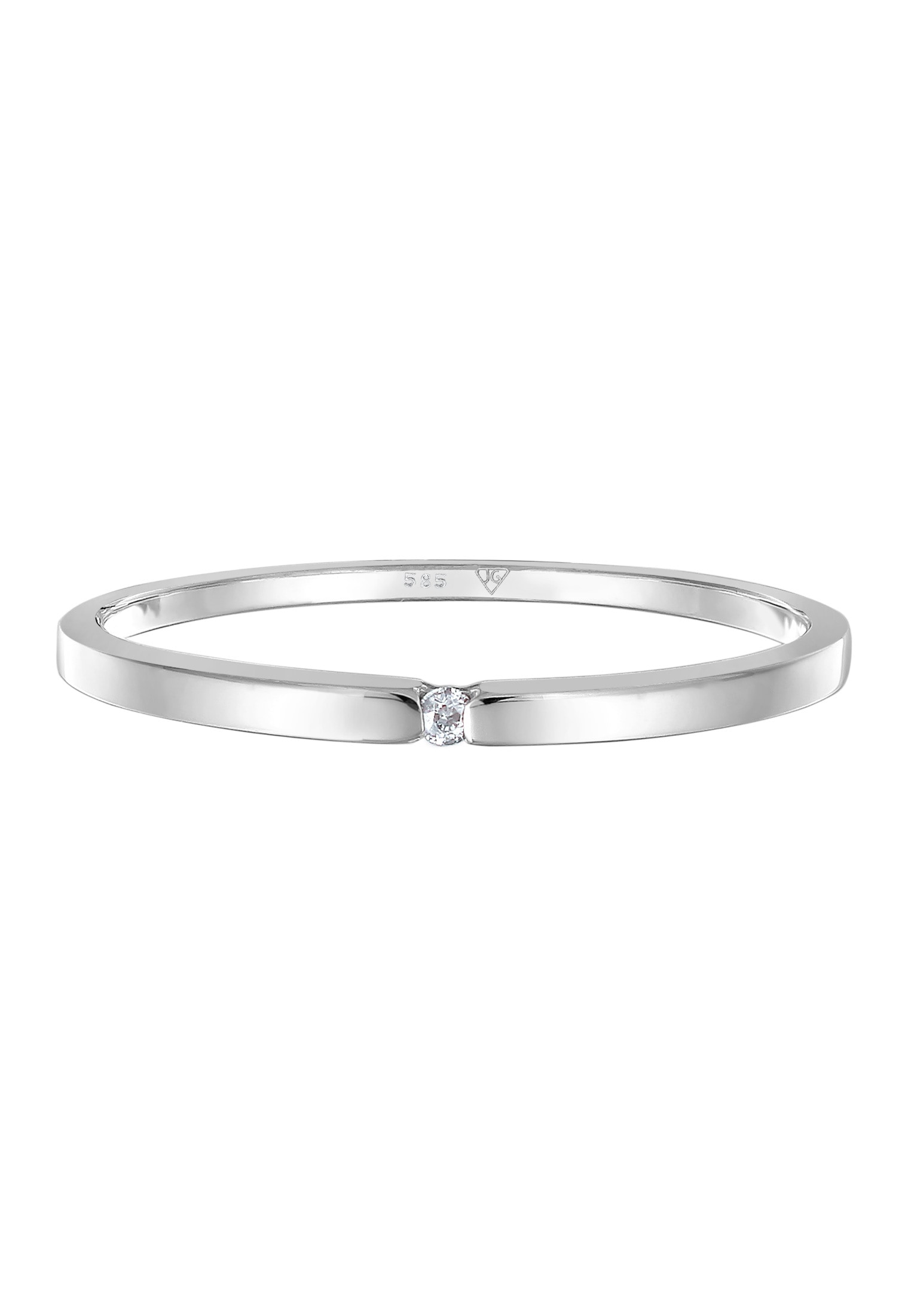 Elli DIAMONDS Verlobungsring »Verlobungsring Diamant (0.015 ct.) 585 Weißgold«