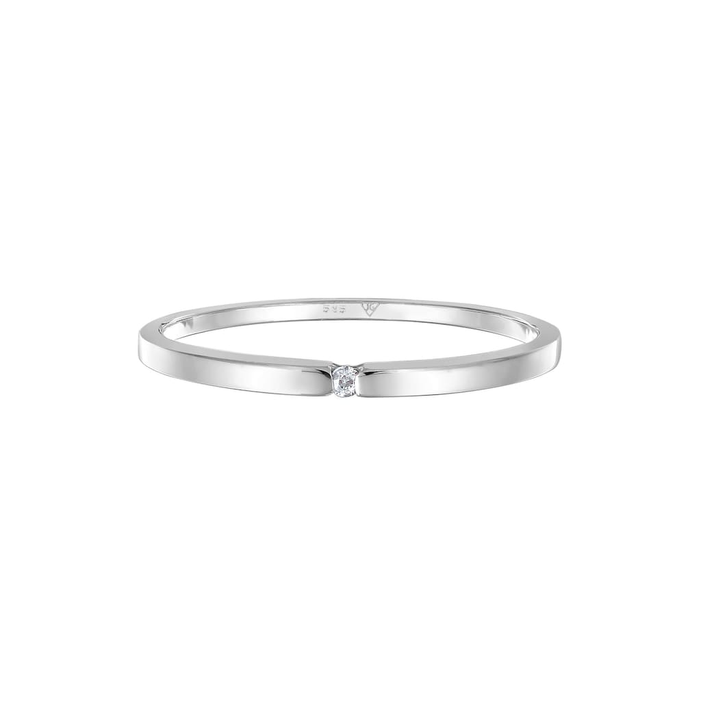 Elli DIAMONDS Verlobungsring »Verlobungsring Diamant (0.015 ct.) 585 Weißgold«