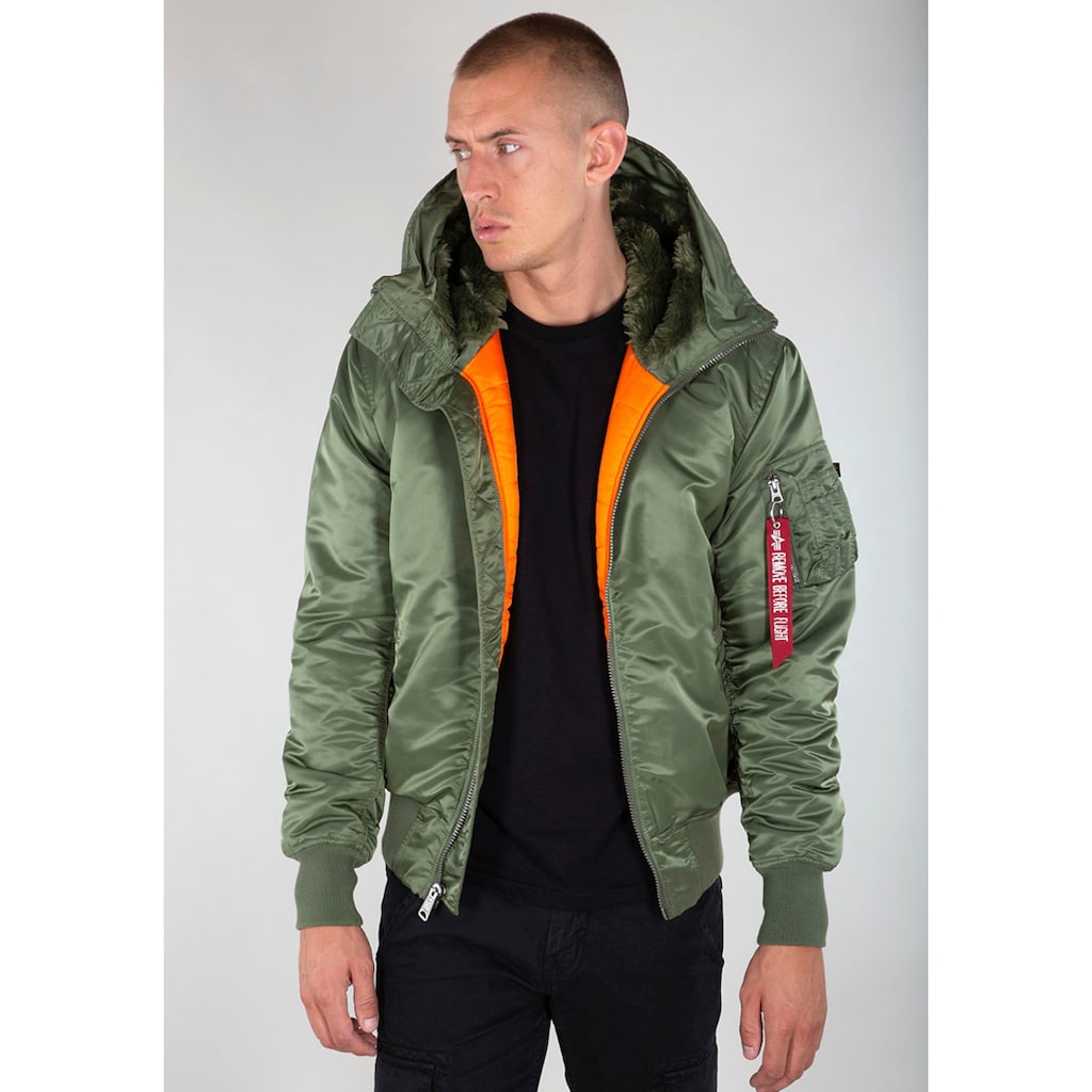 Alpha Industries Bomberjacke »MA-1 HOODED«, mit Kapuze