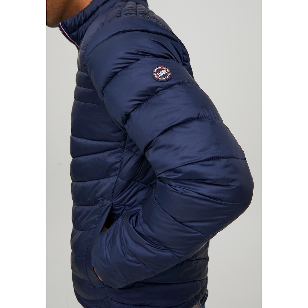 Jack & Jones Steppjacke »HERO PUFFER COLLAR«, ohne Kapuze