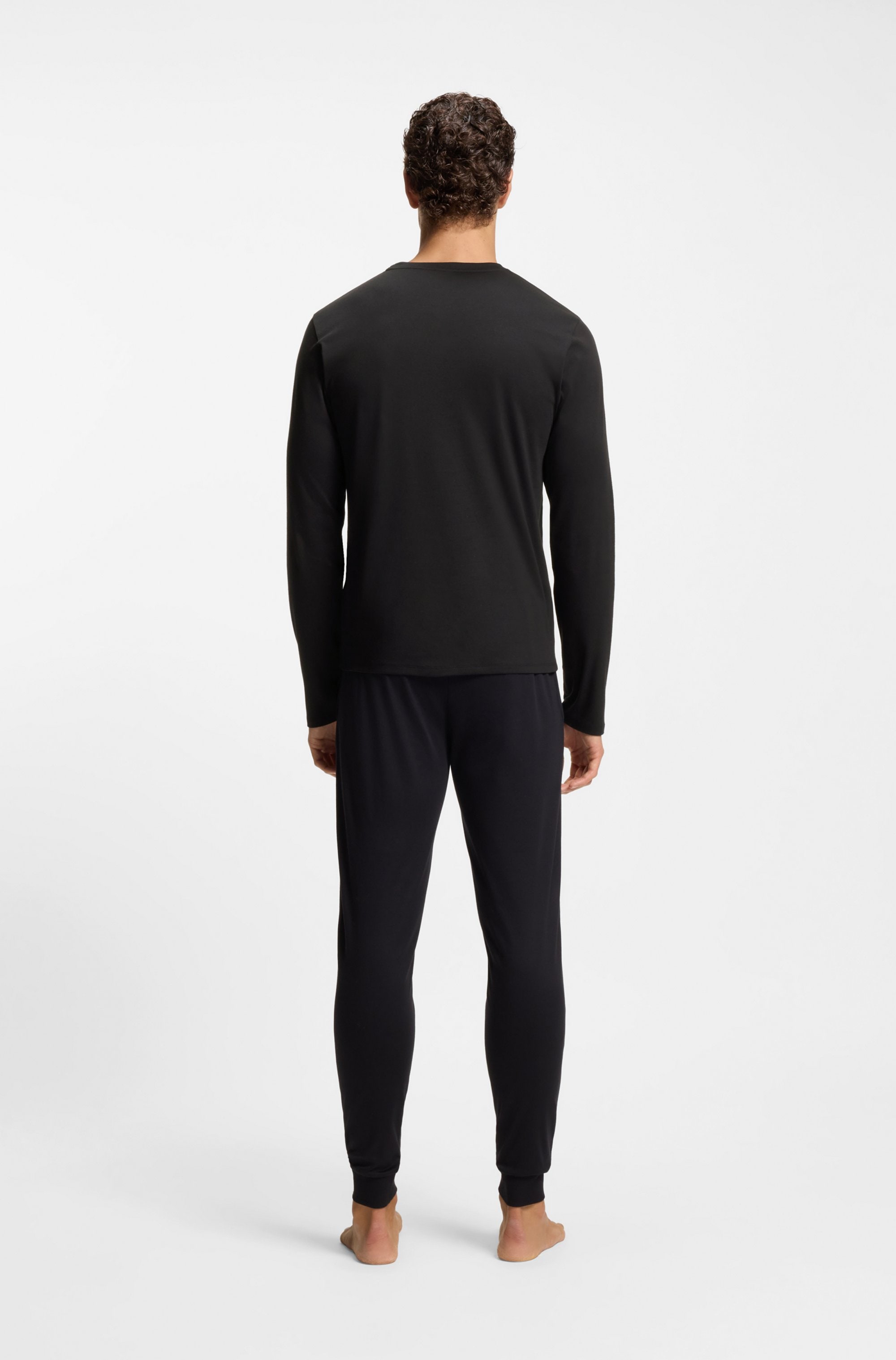 BOSS Pyjama »Xmas Long Set« Neuheit, mit dezentem Logo, normale Passform