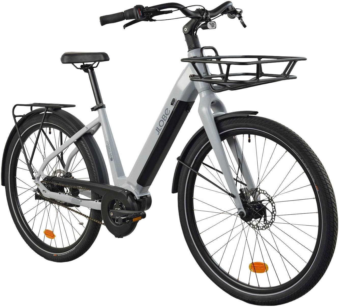 LLobe »CityVenture E-Bike 27,5" Ontario MM, grau« 7 Gang Nabenschaltung Mittelmotor 250 W