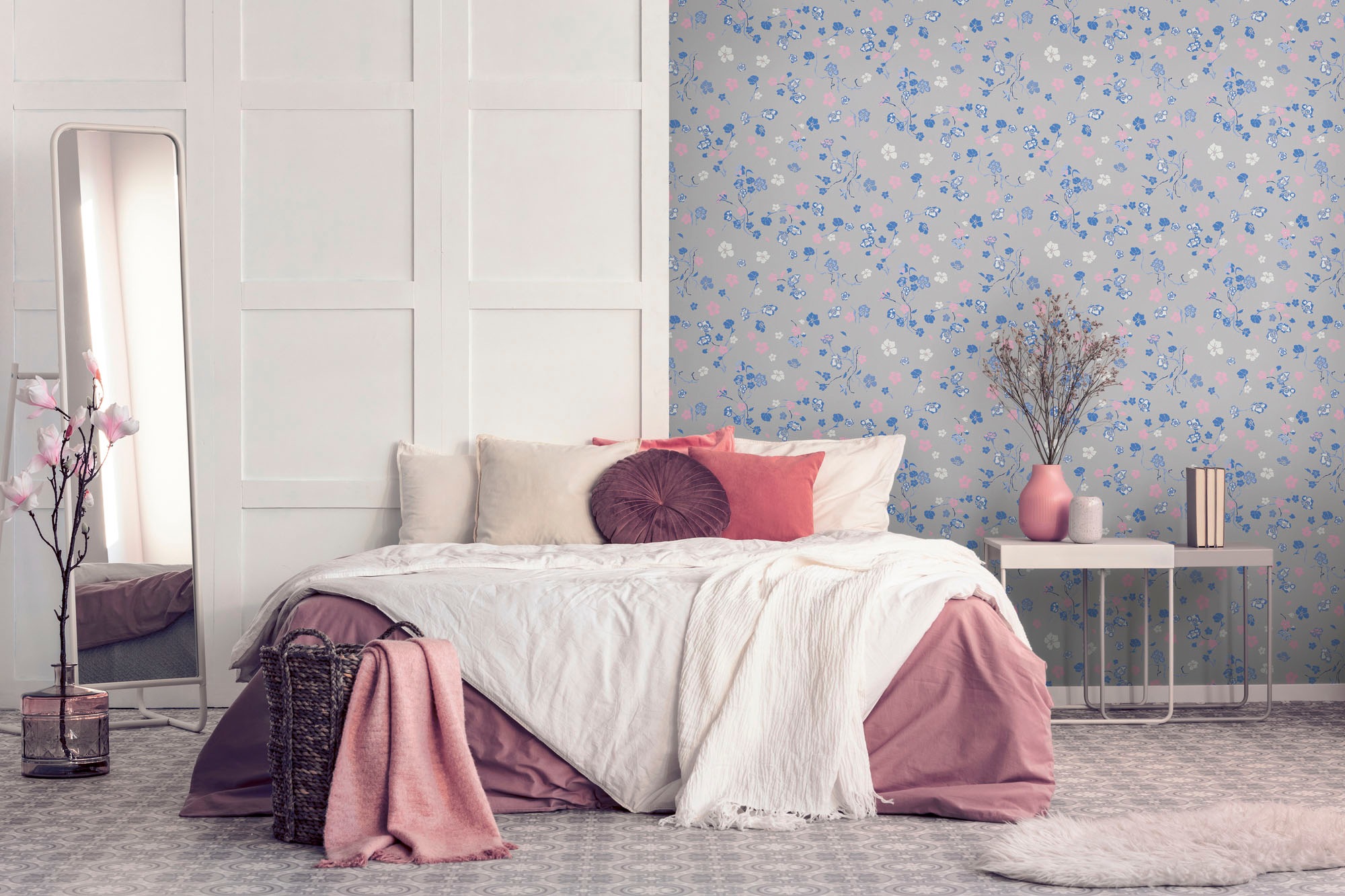 living walls Vliestapete »House of Turnowsky Designer Blumentapete«, matt, extravagant Kunst Floral verspielt