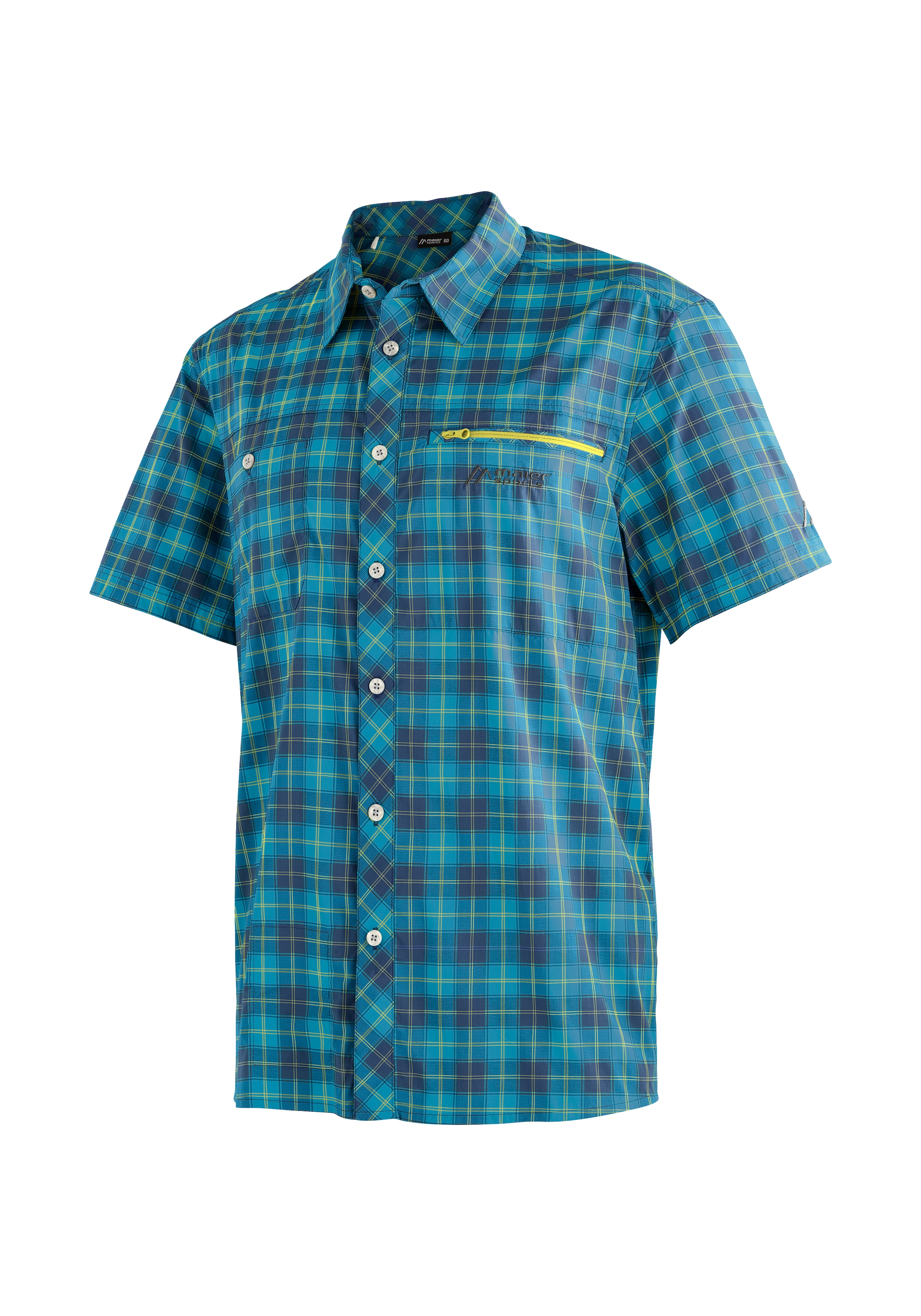 Maier Sports Outdoorhemd »Kasen S/S Herrenhemd, Wanderhemd, atmungsaktives Karohemd M«, bestellen kurzarm