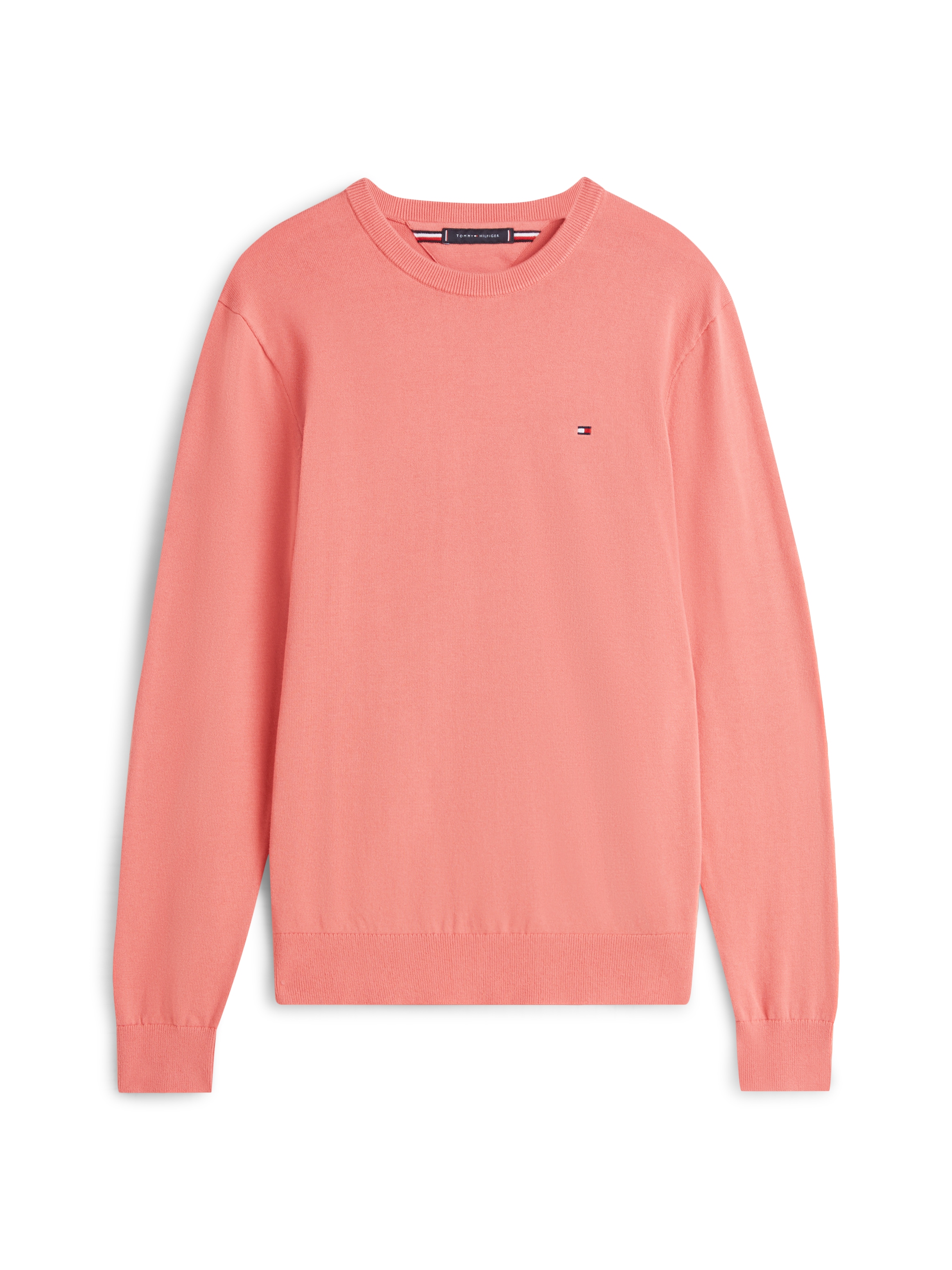 Tommy Hilfiger Rundhalspullover »ESSENTIAL COTTON CREW NECK« Crewneck Regular Fit Premium Mode