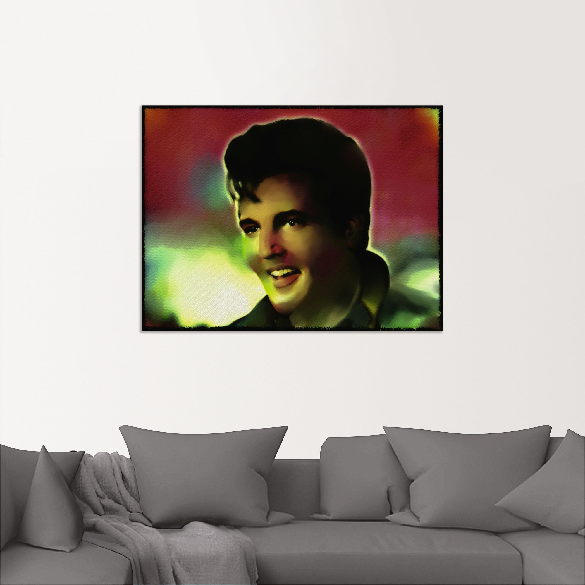 Artland Wandbild »Elvis, Star - Pop Art«, Bilder von berühmten Musikern, (1 St.), als Alubild, Leinwandbild, Wandaufkleber oder Poster in versch. Größen