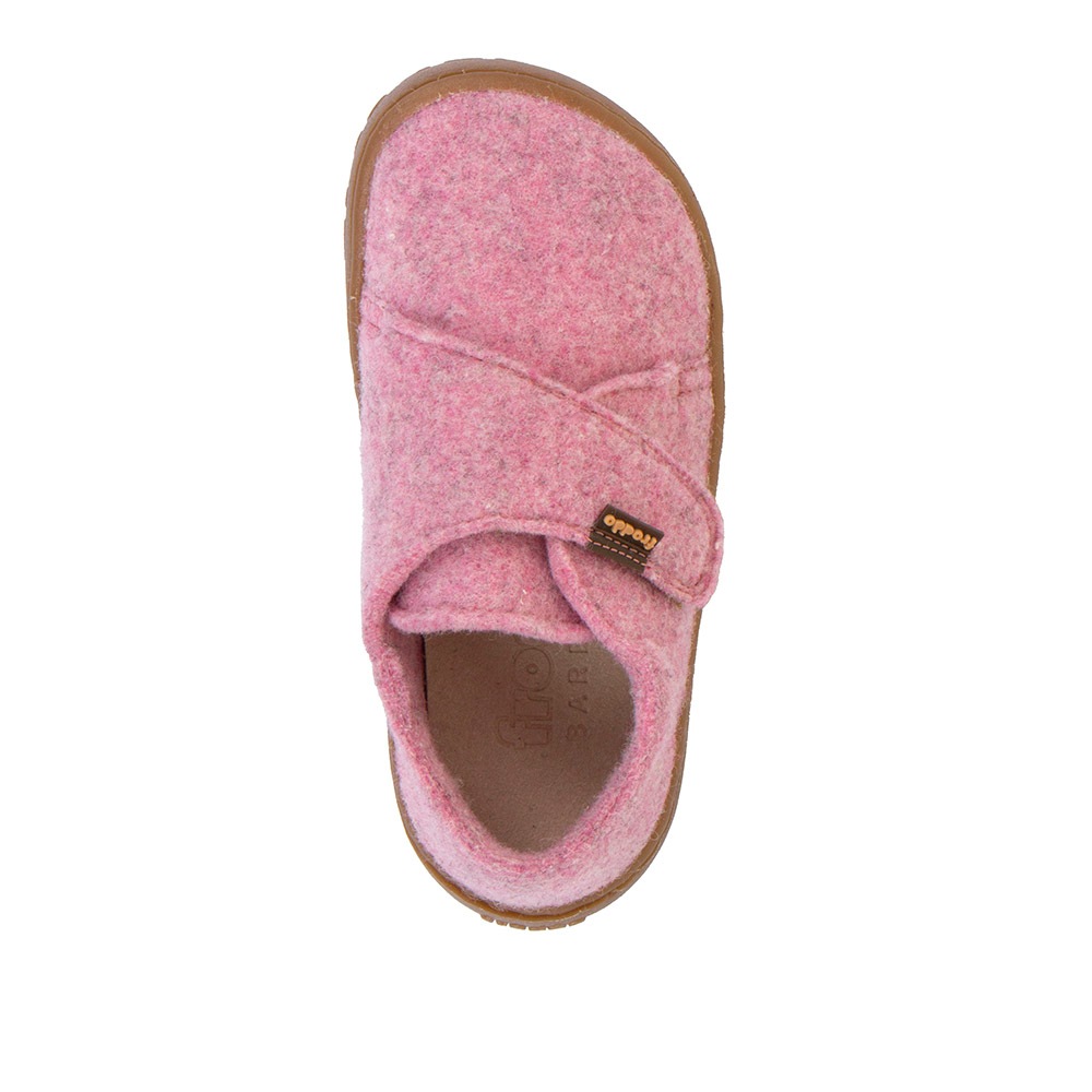 froddo® Hausschuh »BAREFOOT WOOLY«, Klettschuh, Kindergartenschuh mit Wollfutter