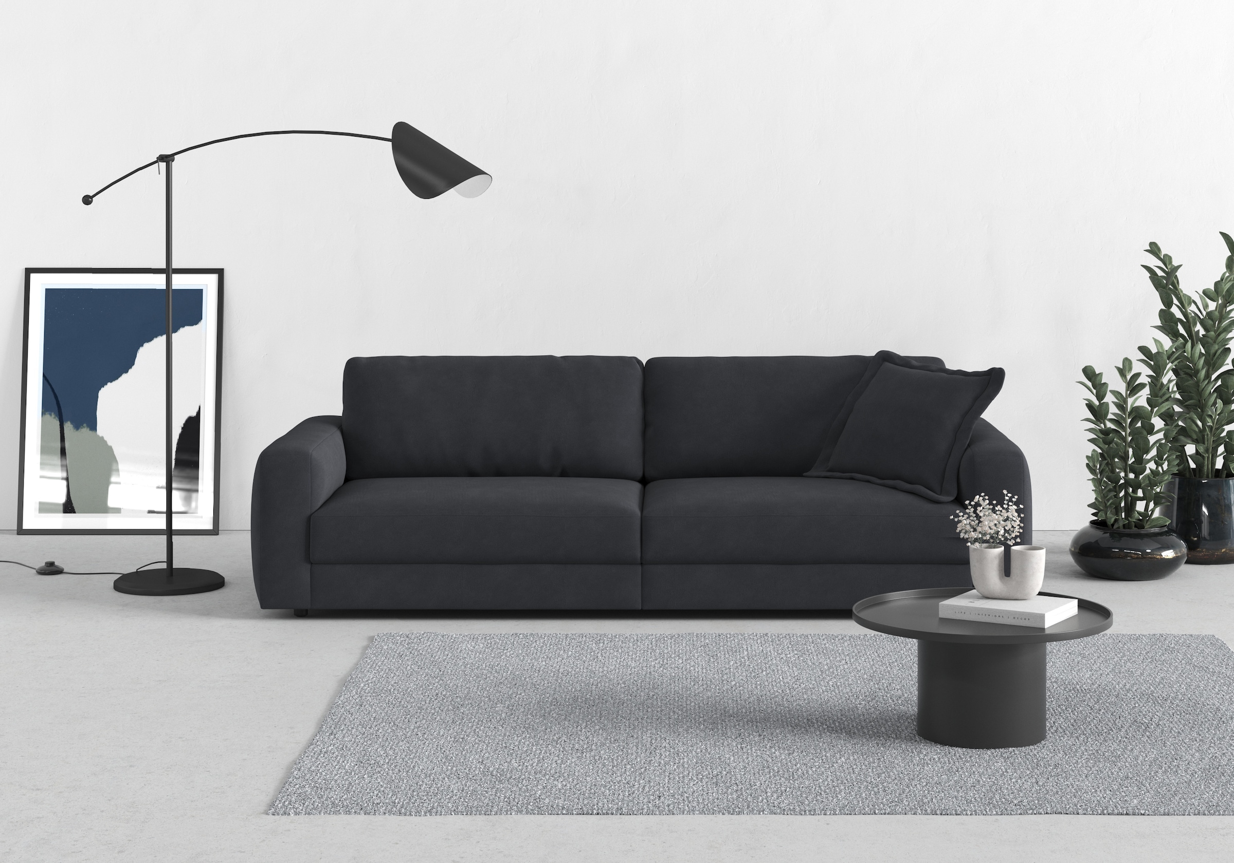 TRENDMANUFAKTUR Big-Sofa »Bourbon« extra tiefe Sitzfläche, wahlweise mit Si günstig online kaufen