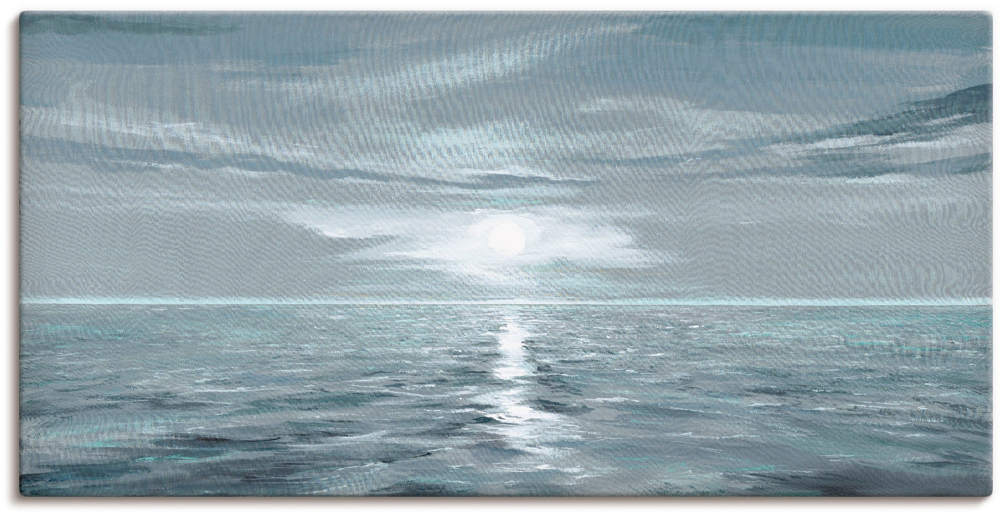 Artland Wandbild »Eisblaues Meer«, Gewässer, auf Leinwandbild, in Größen versch. Raten Poster (1 als Alubild, bestellen oder Wandaufkleber St.)