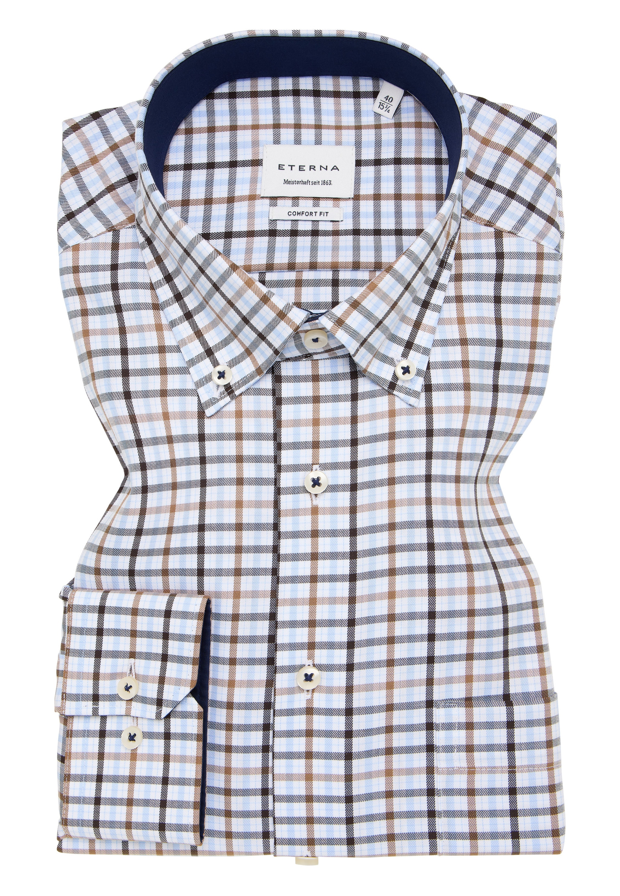 Eterna Langarmhemd »COMFORT FIT« NON IRON (bügelfrei)