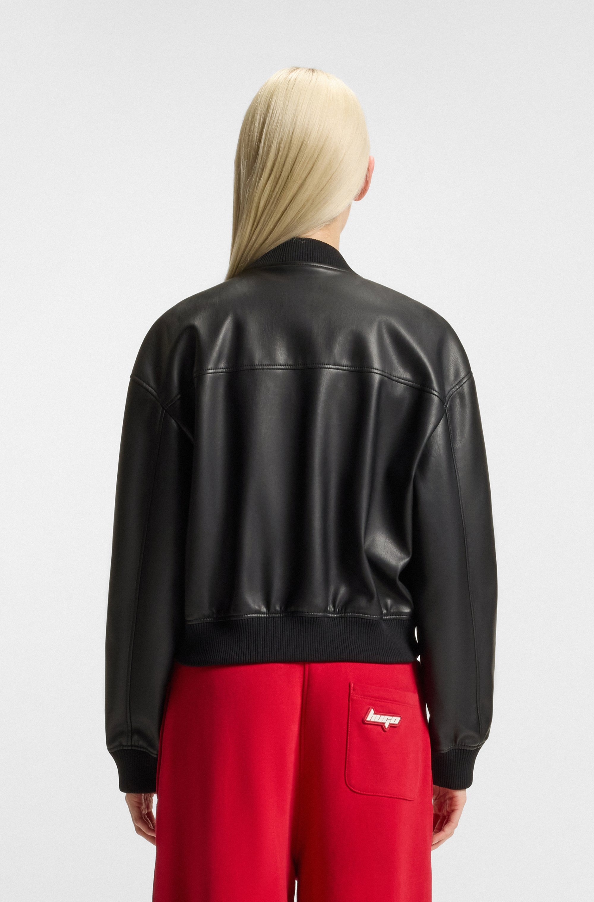HUGO Blue Bomberjacke »Attitude«, in Kunstleder-Optik