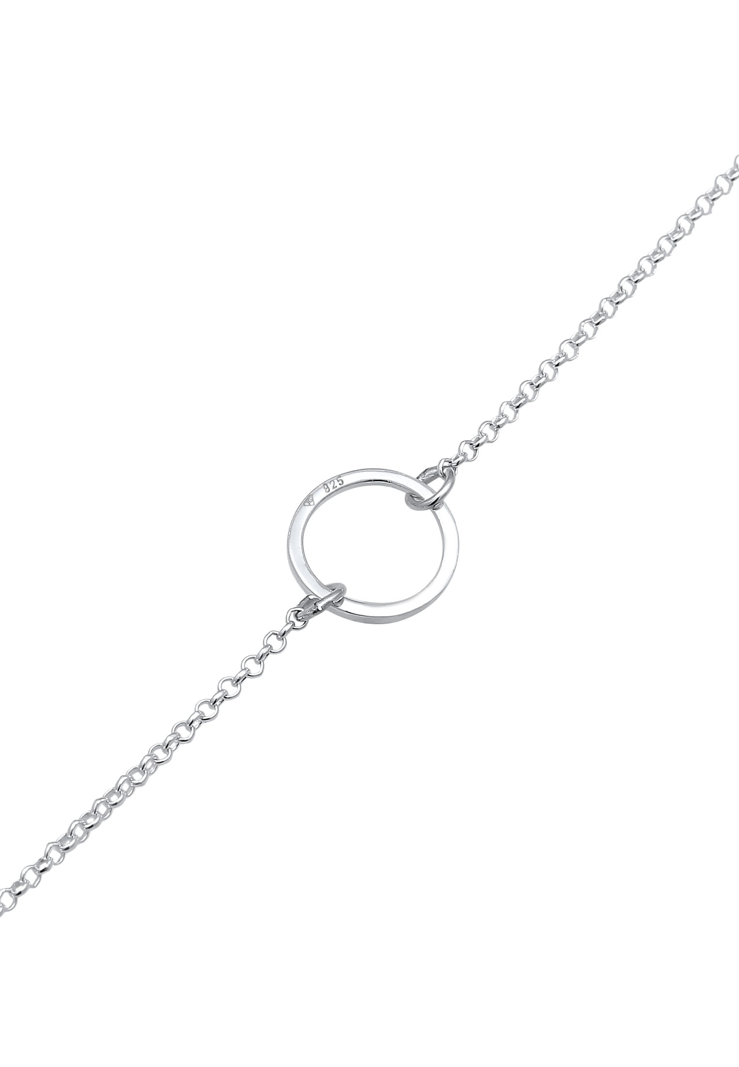 Elli Collier »Choker Anhänger Kreis Rund 925 Silber«