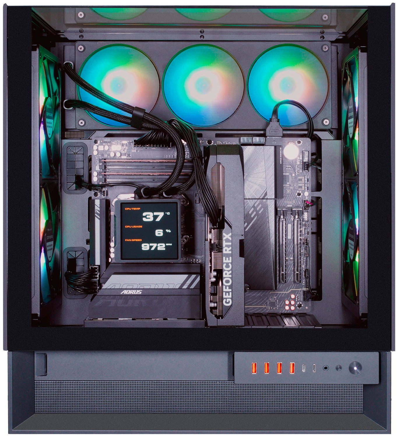 Cougar Gaming-PC-Komplettsystem »MegaDeal OmnyX BK 2851 AMD Ryzen 7 9700X 32GB DDR5 2TB SSD RTX 5070Ti« 34 ″ AMD Ryzen 7 GeForce RTX? 5070Ti 32 GB RAM 2.000 GB SSD Windows 11, DDR5 RAM + MSI MAG 342CQR E2 Curved Monitor 86cm (34")