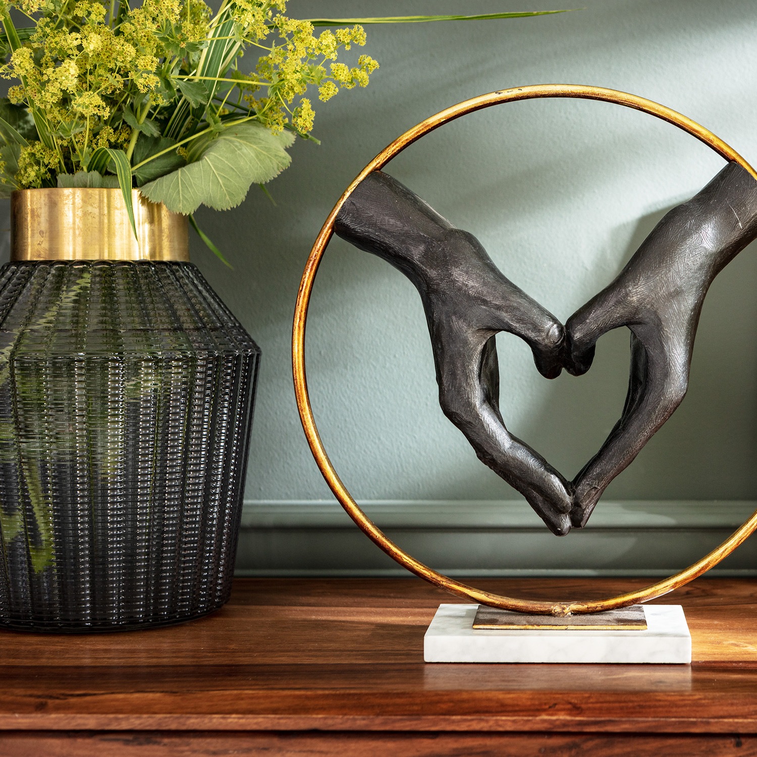 KARE Vase Barfly, grau, Glas, Höhe 30 cm, mundgeblasen günstig online kaufen