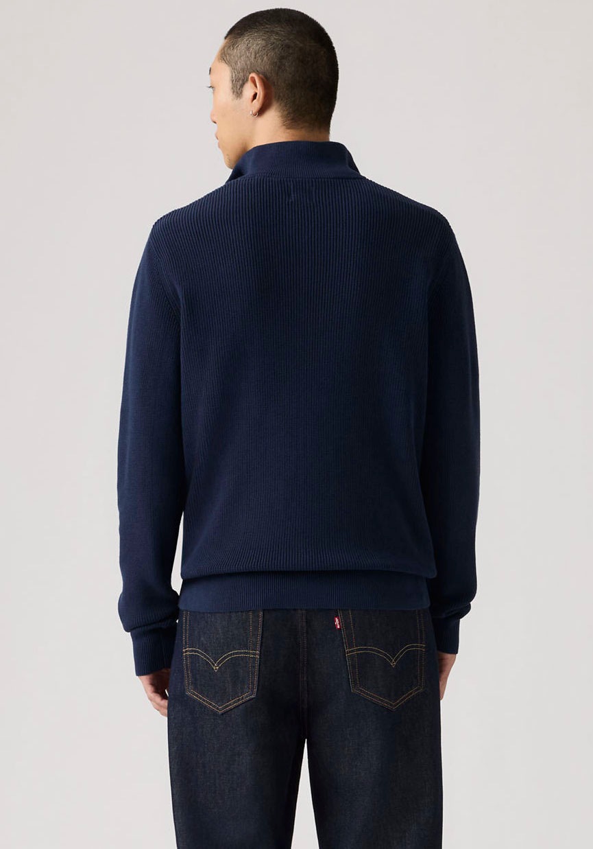 Levi's® Strickpullover »HM QUARTER ZIP SWEATER« mit Zipper und Struktur