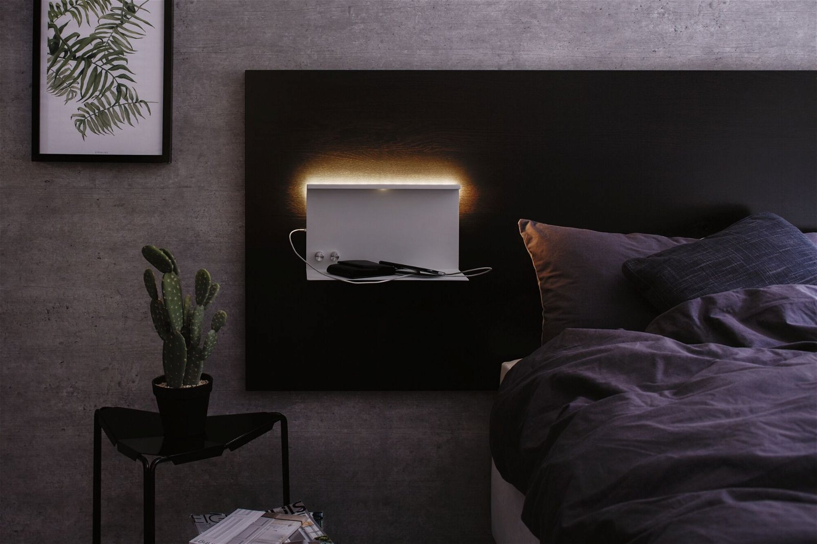Paulmann LED Wandleuchte »Jarina 4,5W/1,6W USBC 230V 3000K Metall«, 1 flammig