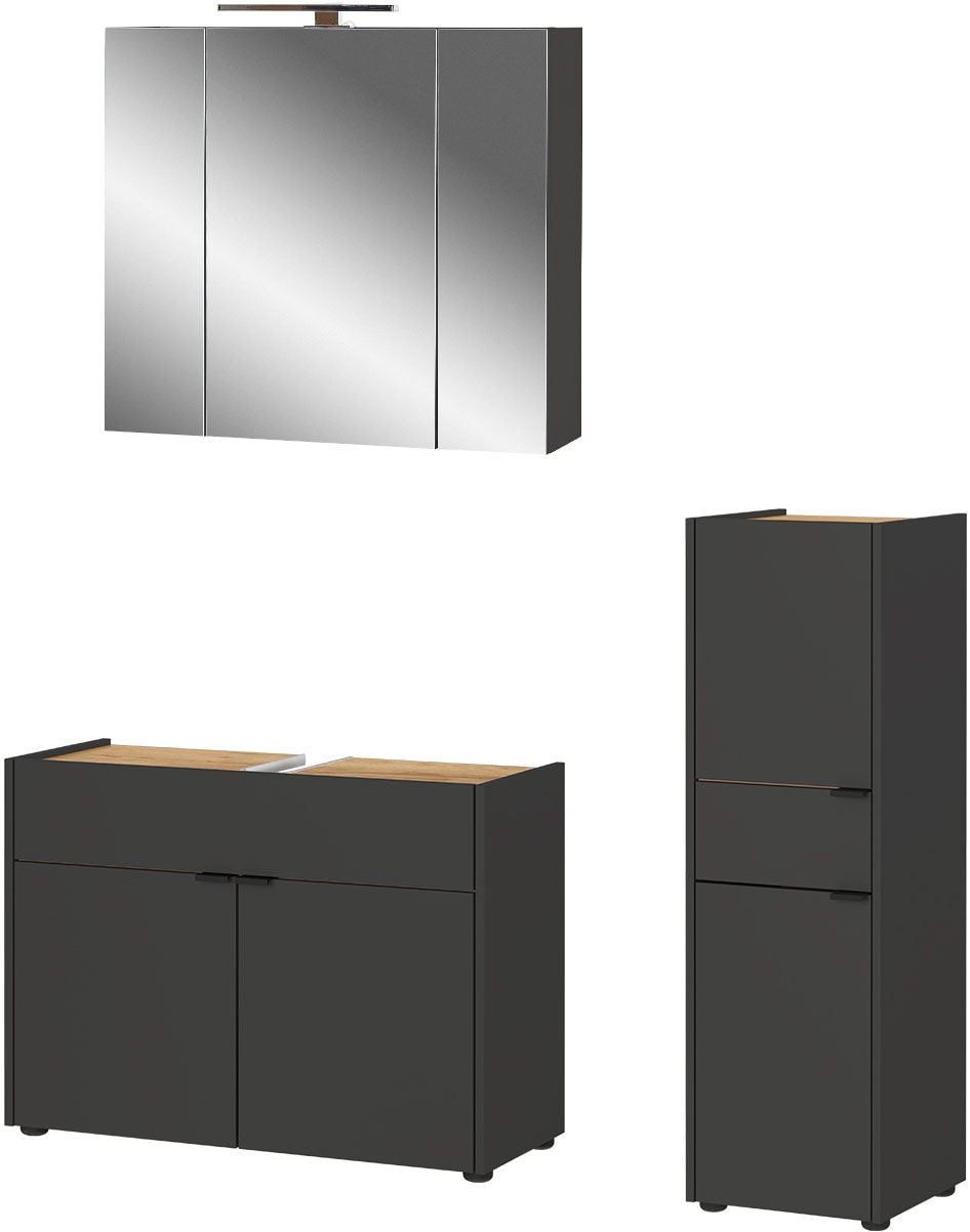 GERMANIA Badmöbel-Set »Ameca«, (3 St.), Badezimmer-Set aus Waschbeckenunter günstig online kaufen