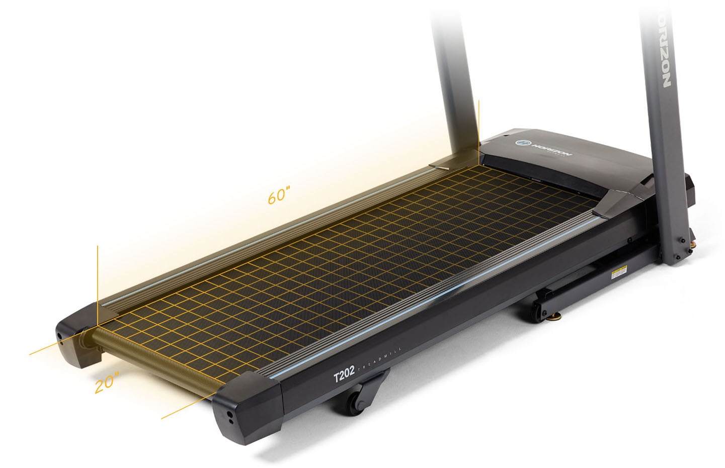 Horizon Fitness Laufband »T202«, (mit integriertem Ventilator und Lauffläche von 152/51 cm), bis max. 20 km/h, klappbar